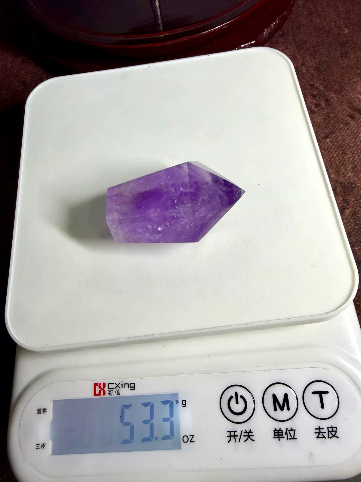 Adorno de maceta de cristal con puntas de cuarzo