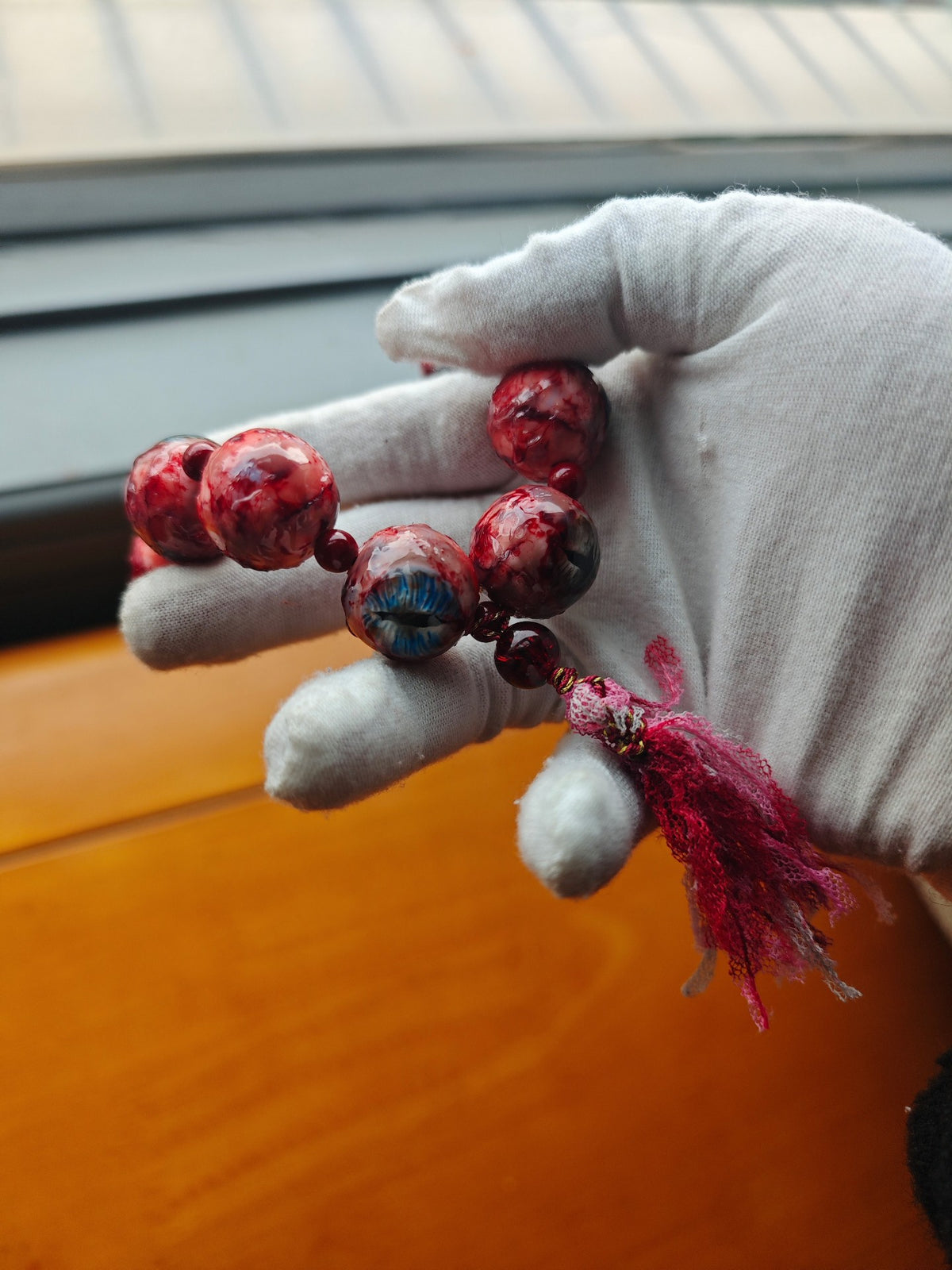 Cthulhu Eye Resin Beaded Bracelet