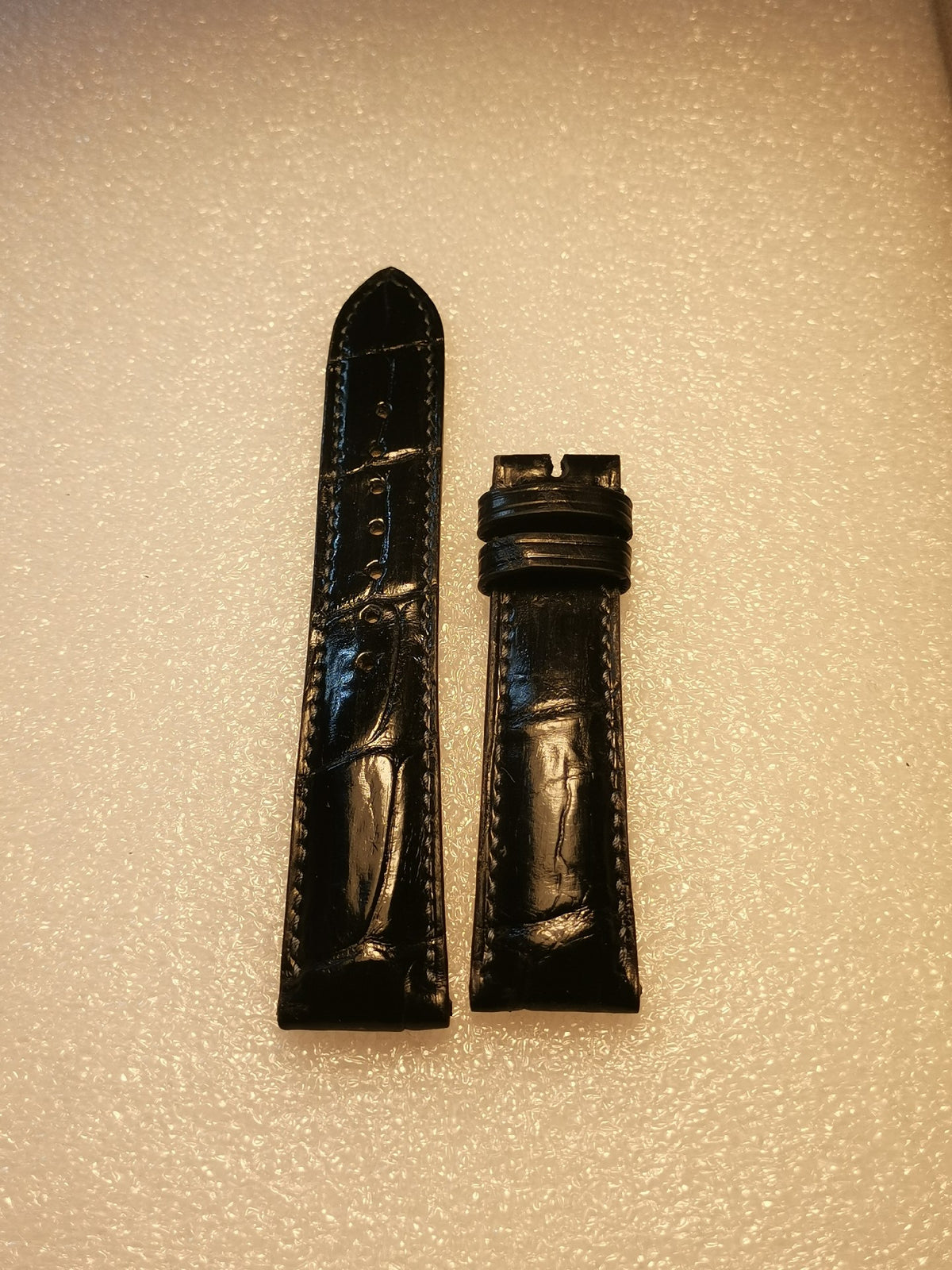 Handmade Crocodile Leather Watch Strap 20mm