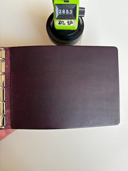 M5 Notebook Cover - 13-Ring 148mm - Deep Purple Leather