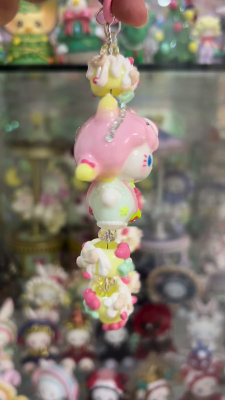 Handcrafted Hello Kitty Phone Chain Bead
