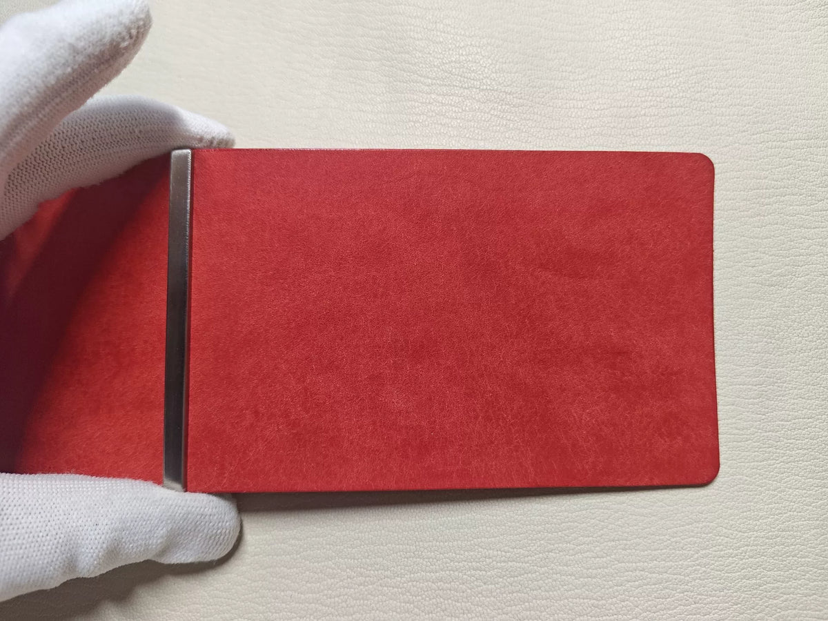 Handmade Red Leather M5 Landscape Planner Cover