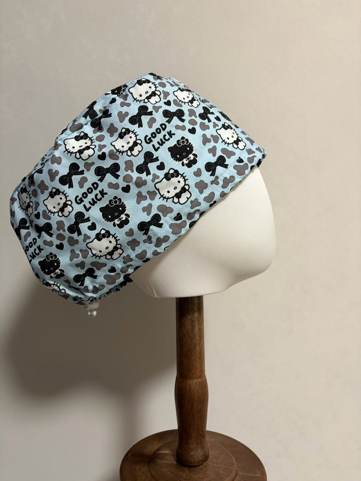 Blue Kitty Cotton Surgical Cap