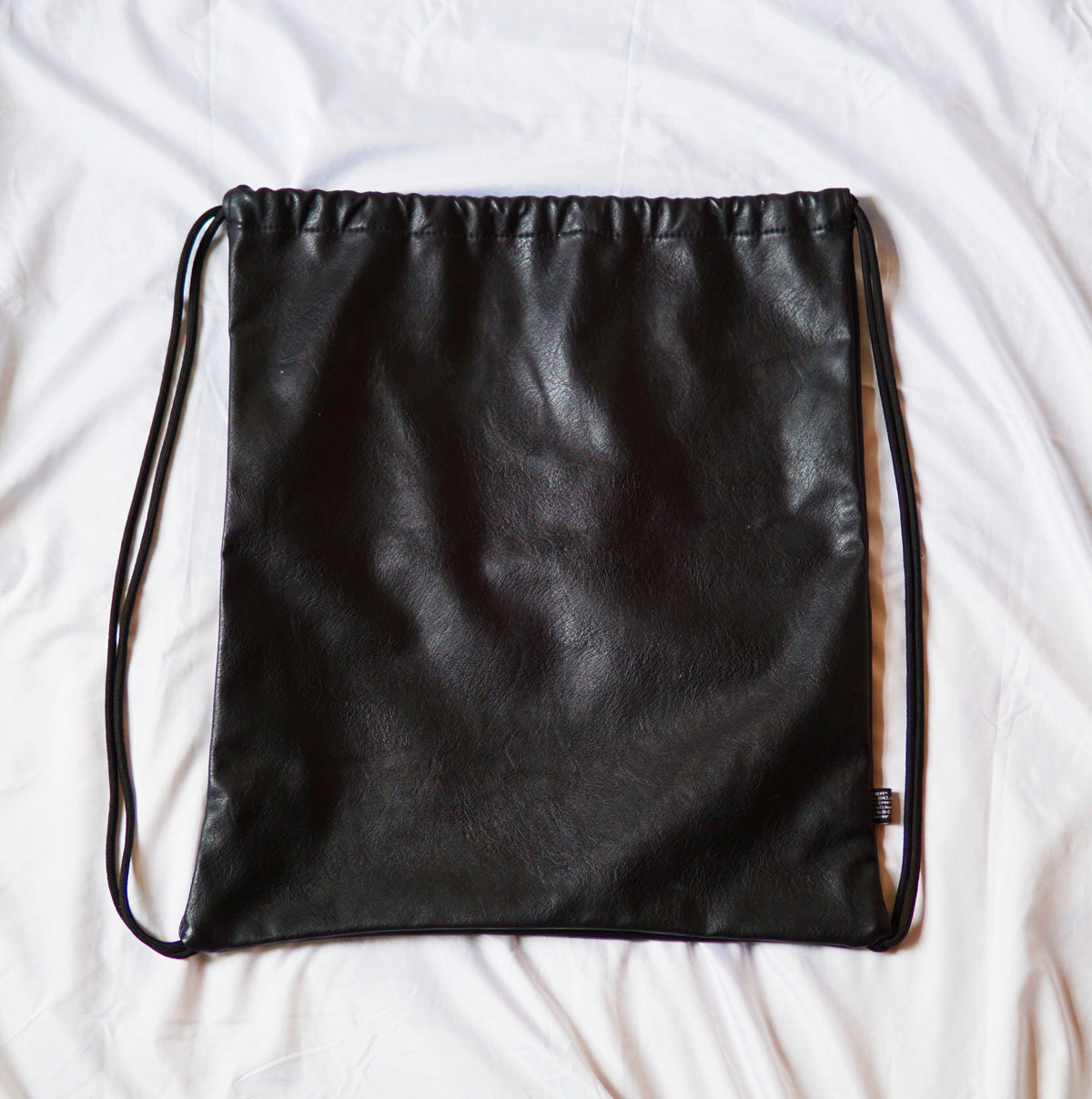 Handcrafted Italian Goatskin Drawstring Backpack