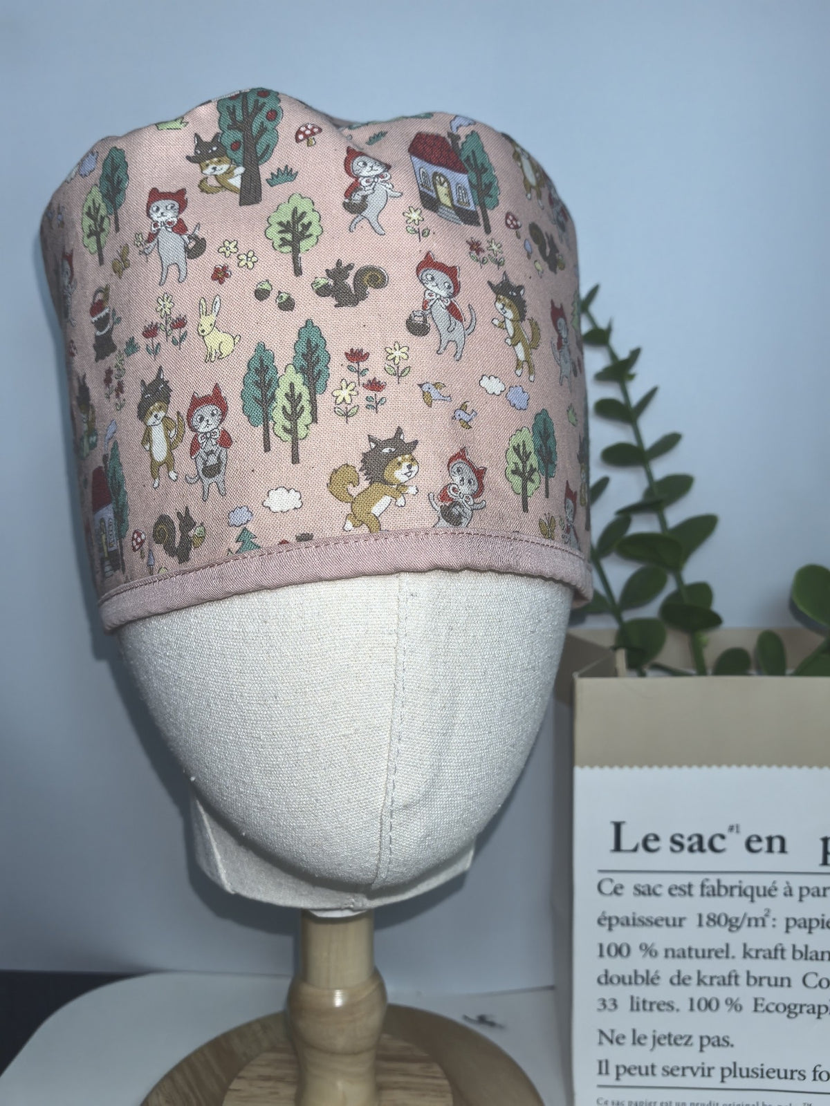 Full Cotton Floral Print Surgical Cap