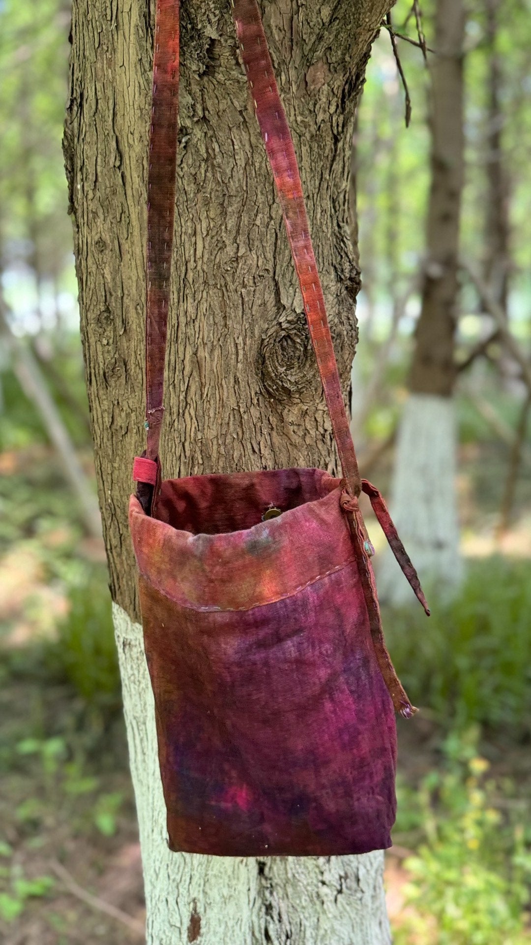 Handwoven Plant Dyed Crossbody Bag