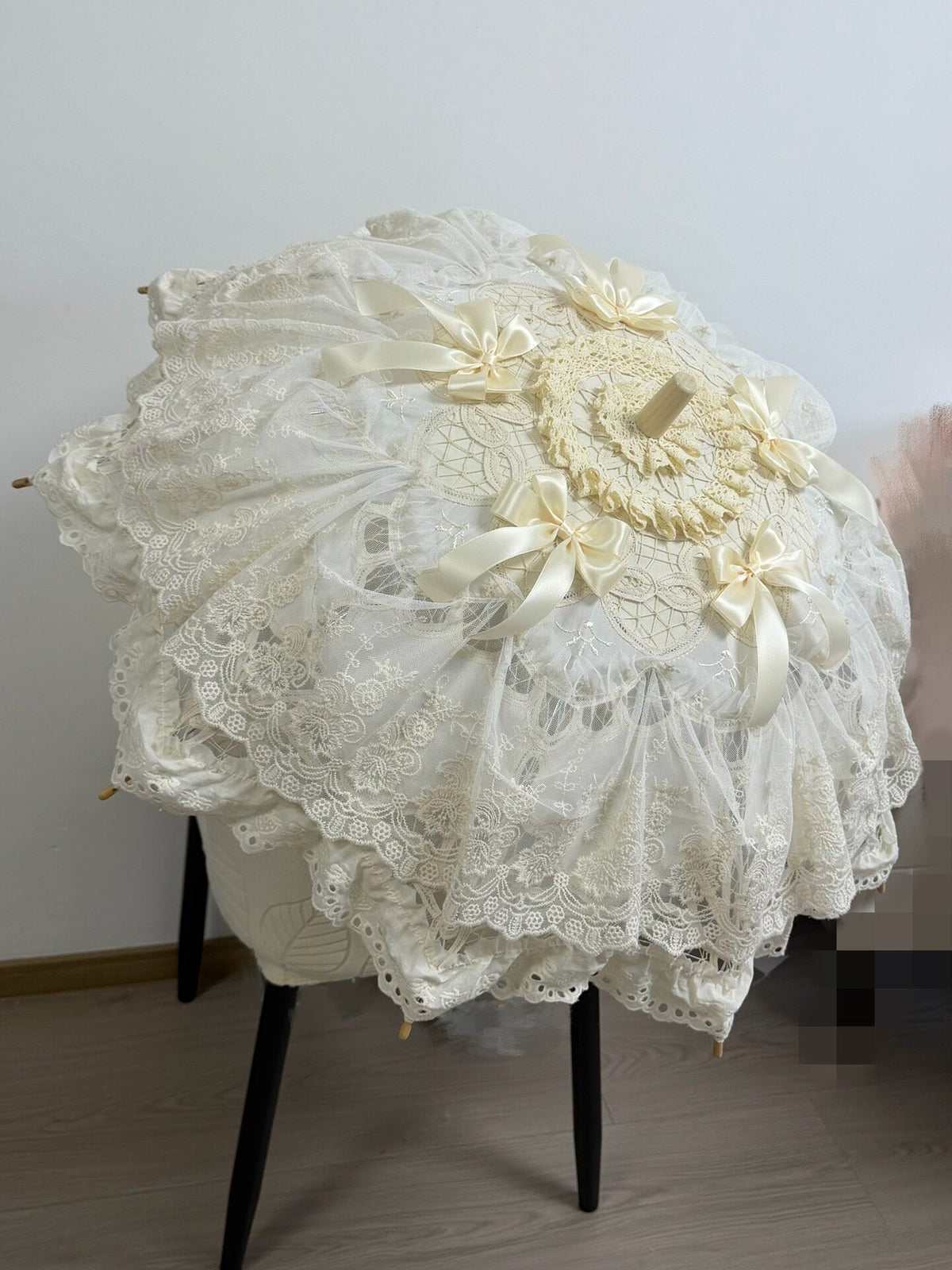 Handcrafted Cotton Lace Lolita Parasol