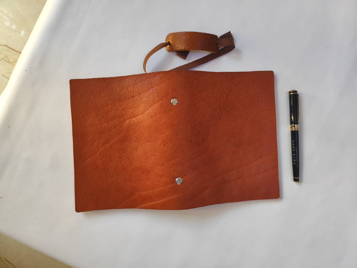 Thick Bison Leather A6 A5 Loose Leaf Journal