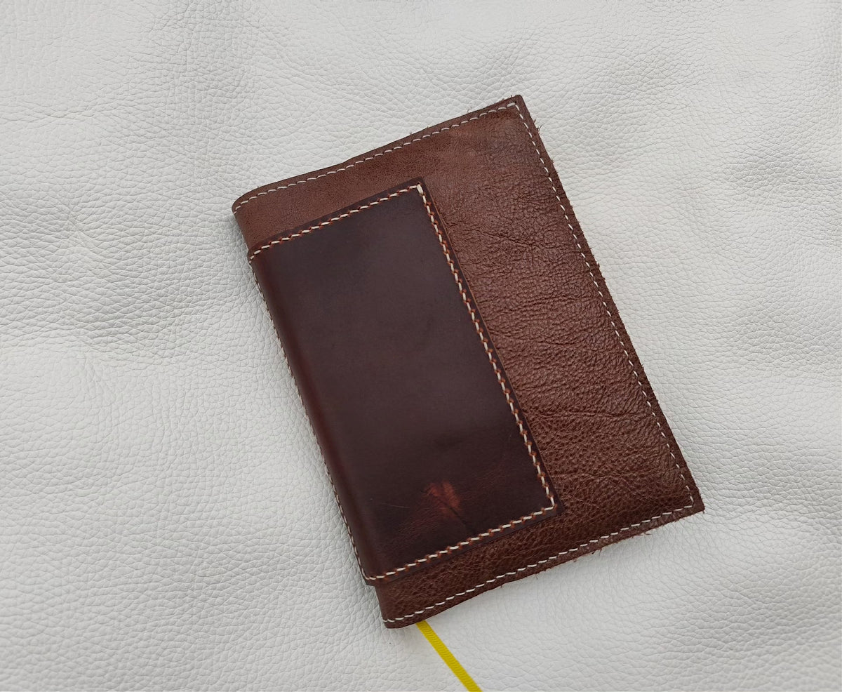 Handcrafted Leather Notebook Cover for A6 Inserts