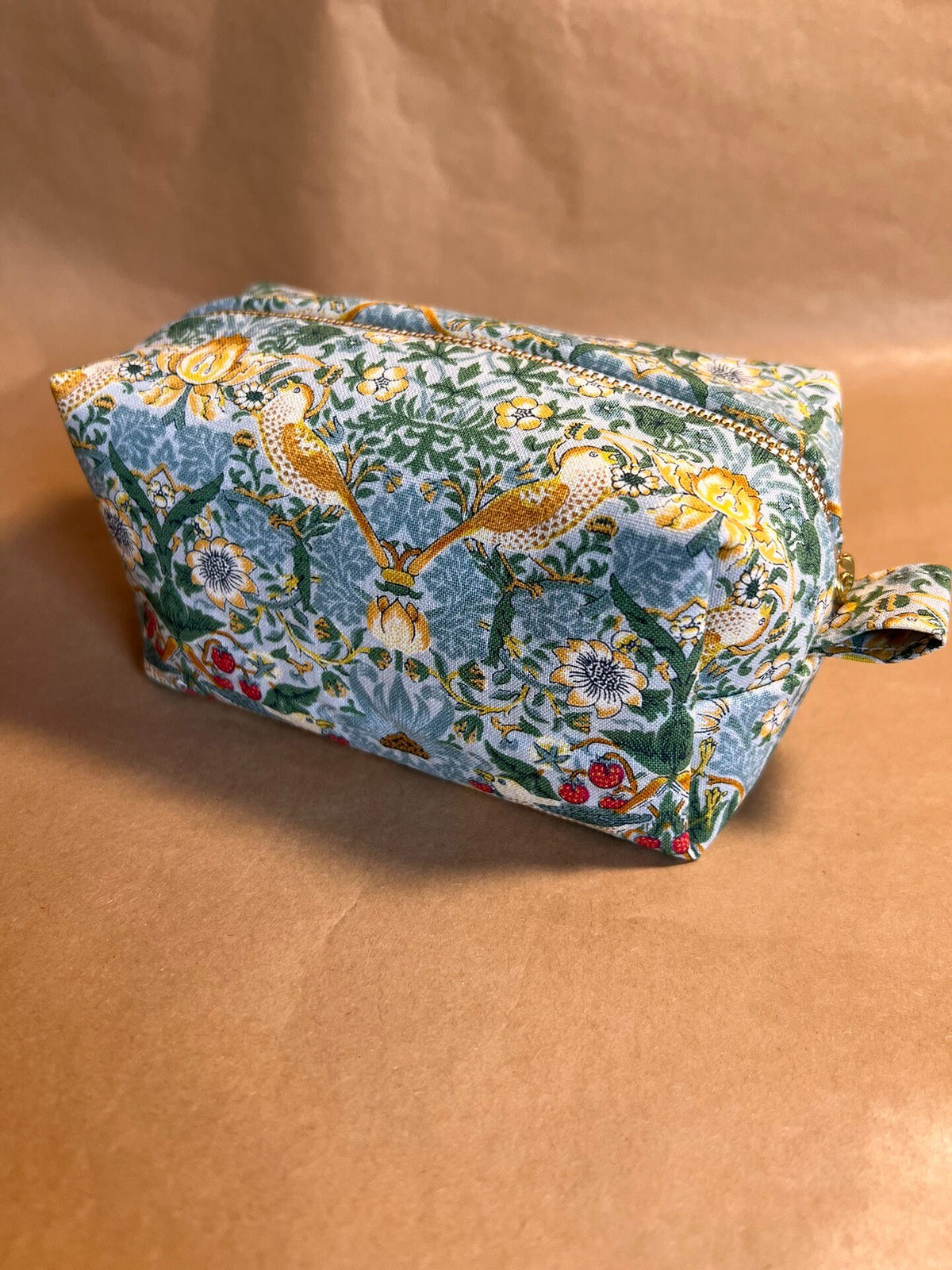 Strawberry Thief Pattern Fabric Pouch