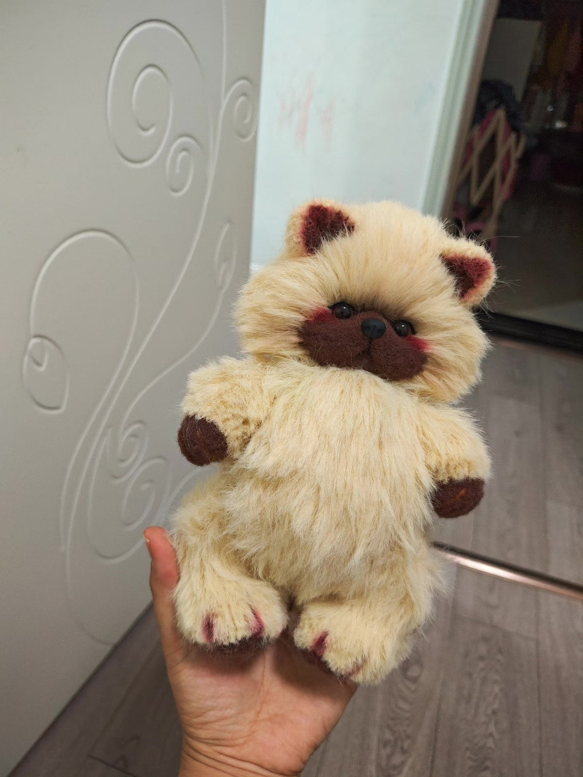 Knitting Needle Bear Plush 22cm