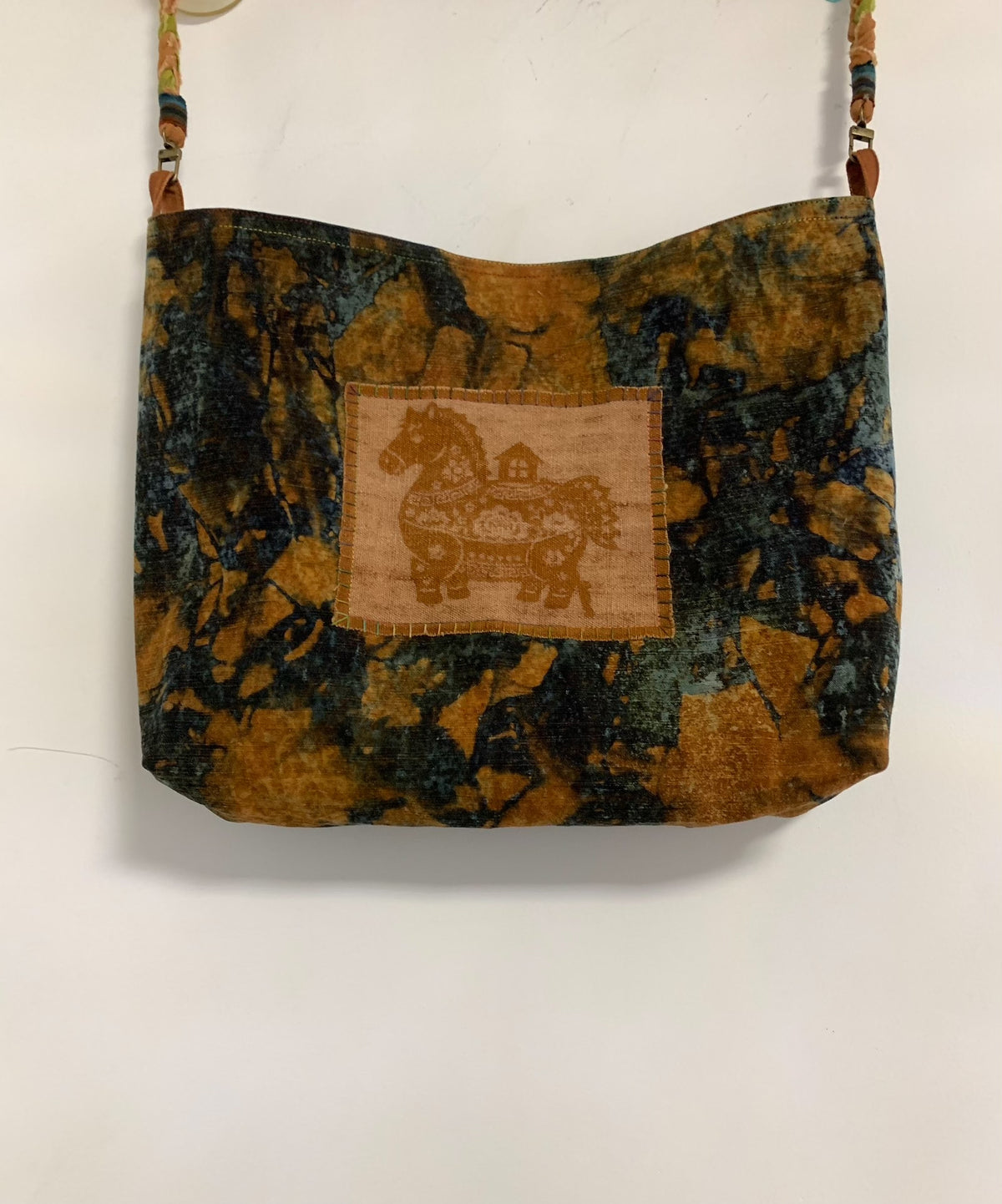 Handwoven Rust Dyed Crossbody Bag