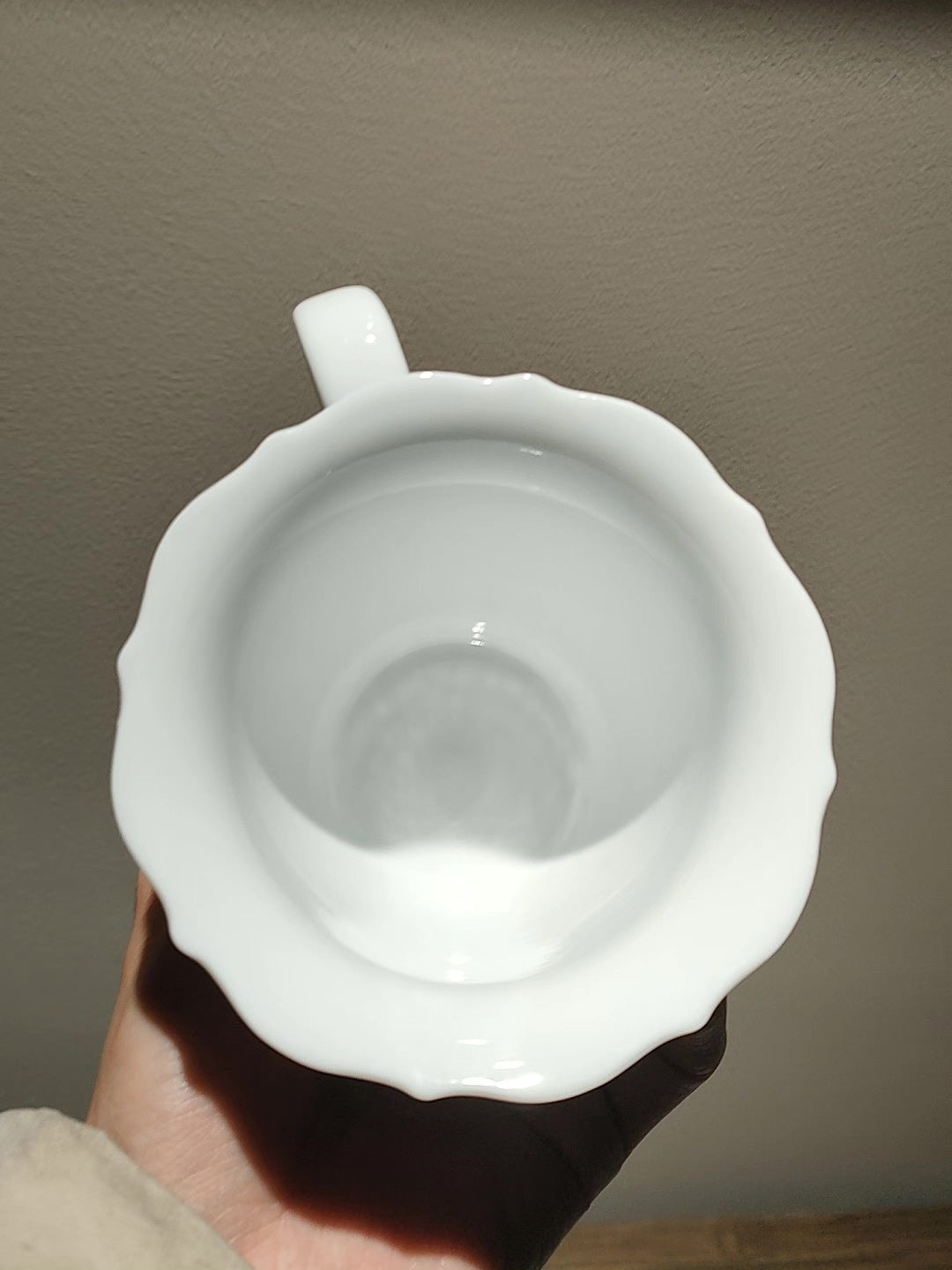 Large Hand Painted Floral Ceramic Mug