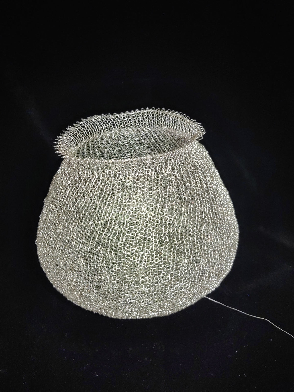 Handmade Wire Crochet Decorative Vase