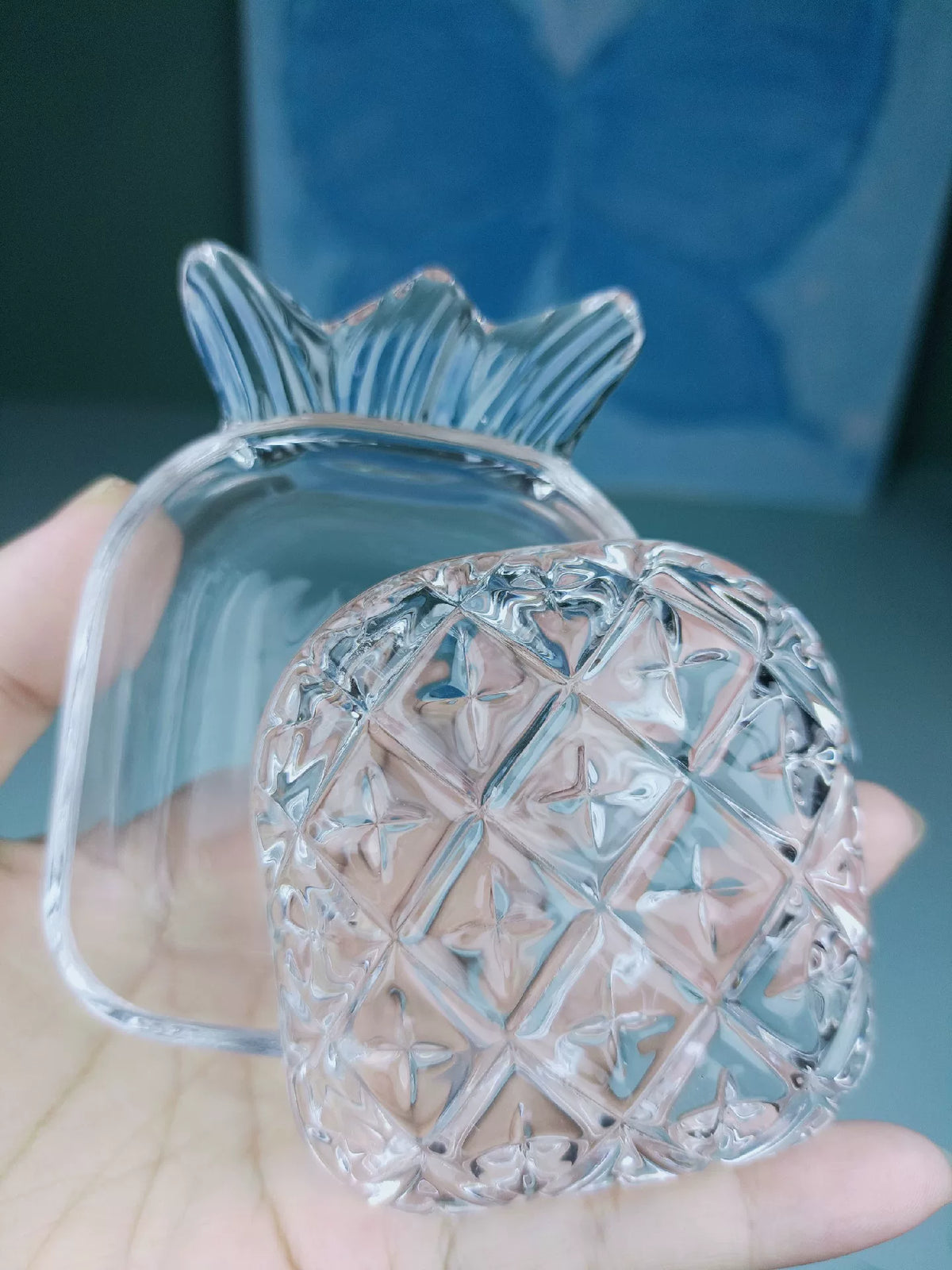 Clear Silicone Pineapple Mold Two Piece