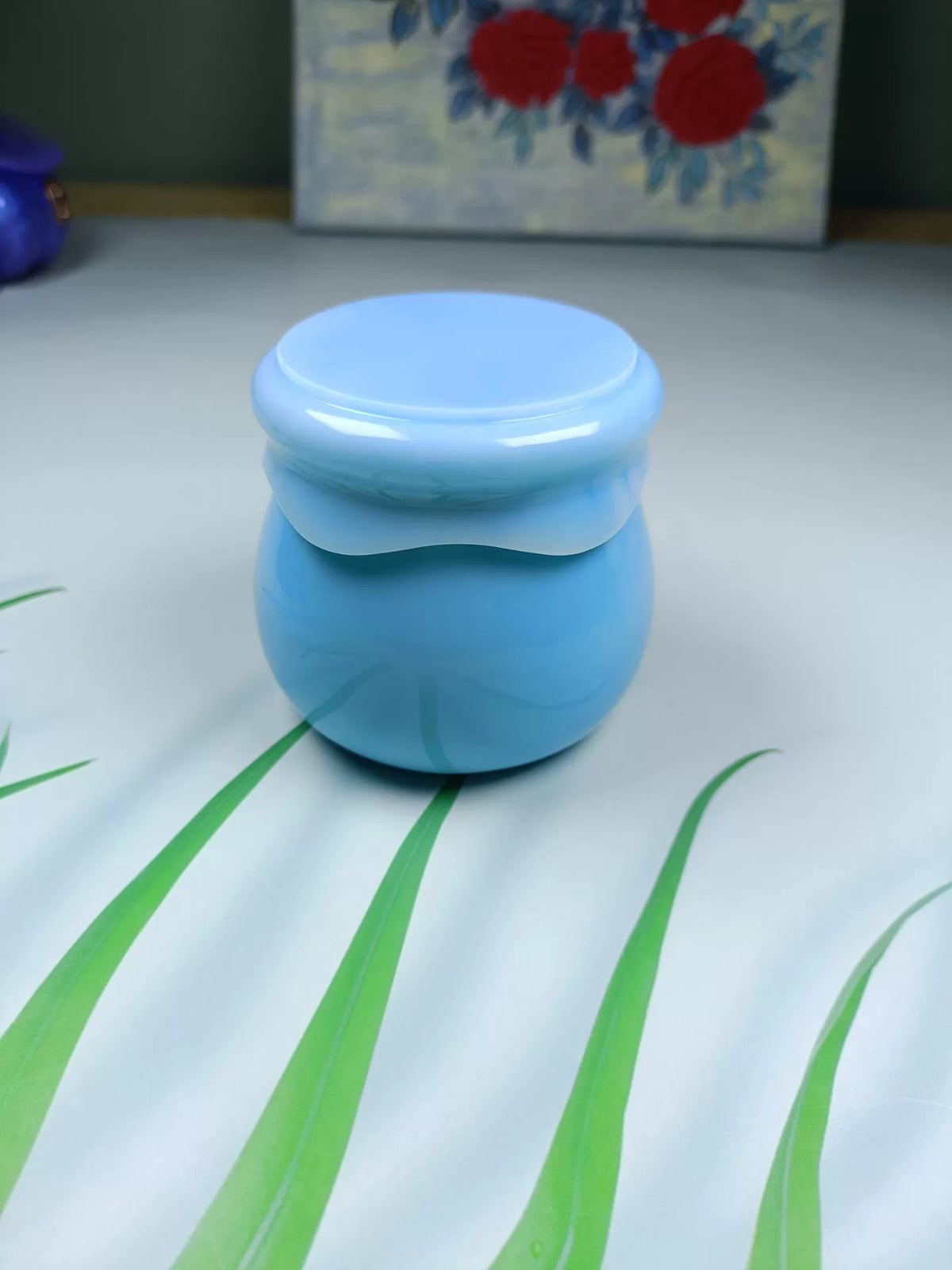 Epoxidharz-Puddingglas mit Deckel
