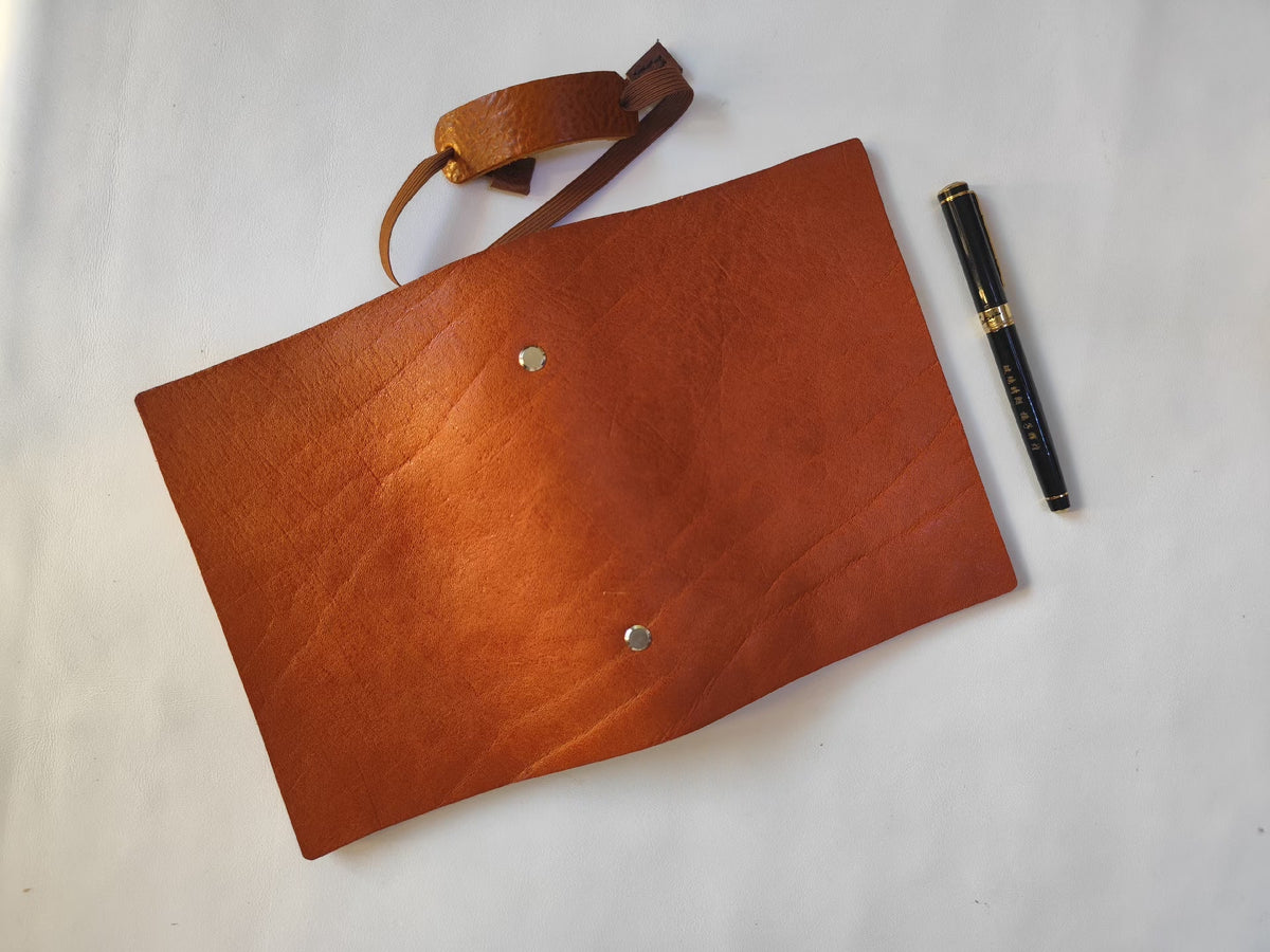 Thick Bison Leather A6 A5 Loose Leaf Journal
