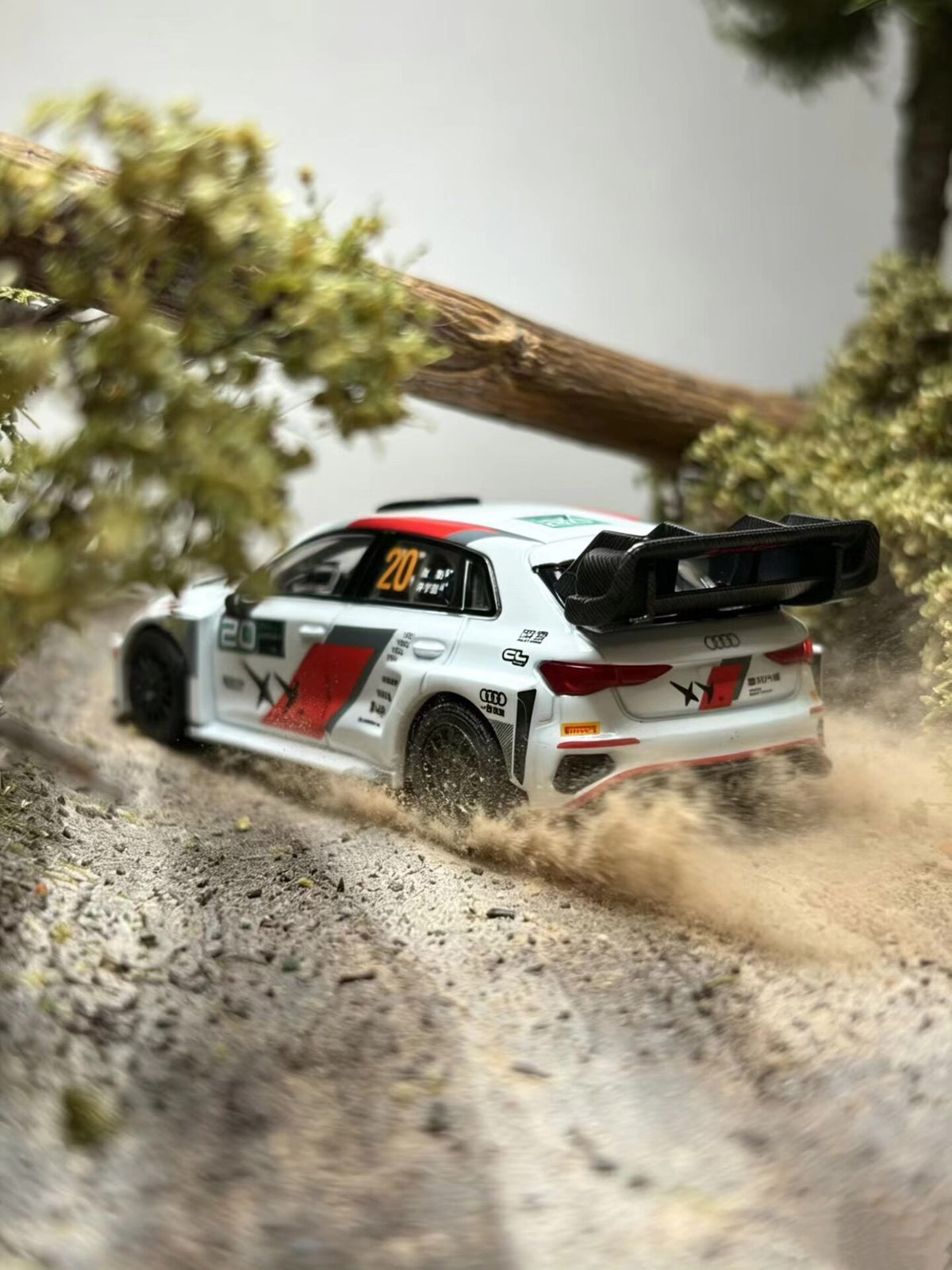 1:64 Scale Rally Forest Diorama Display