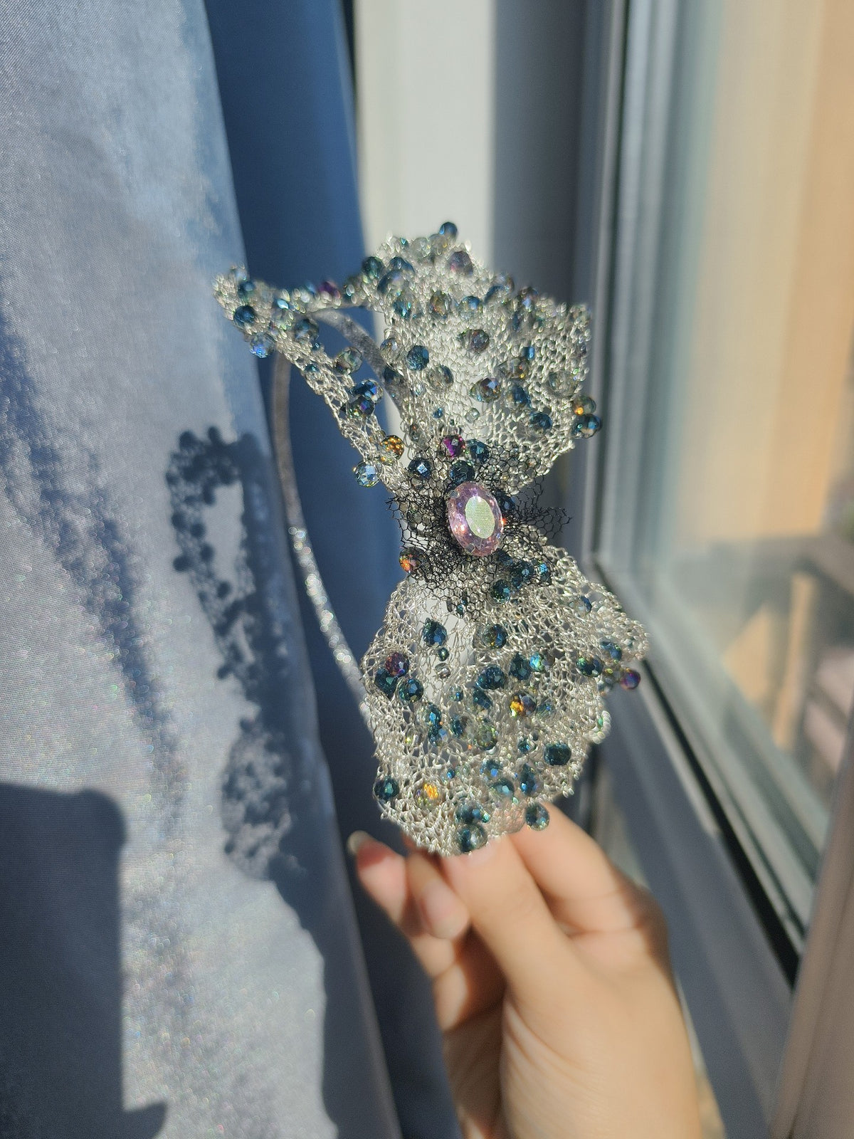 Oversized Crystal Butterfly Headband