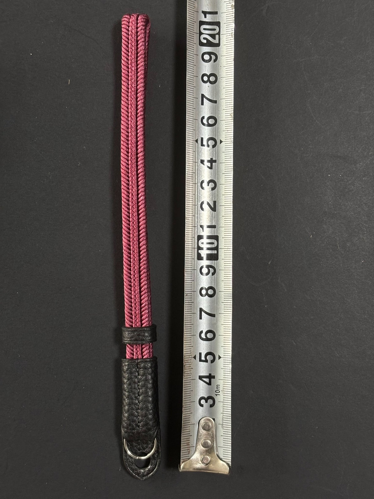 Deep Pink Woven Silk Camera Strap