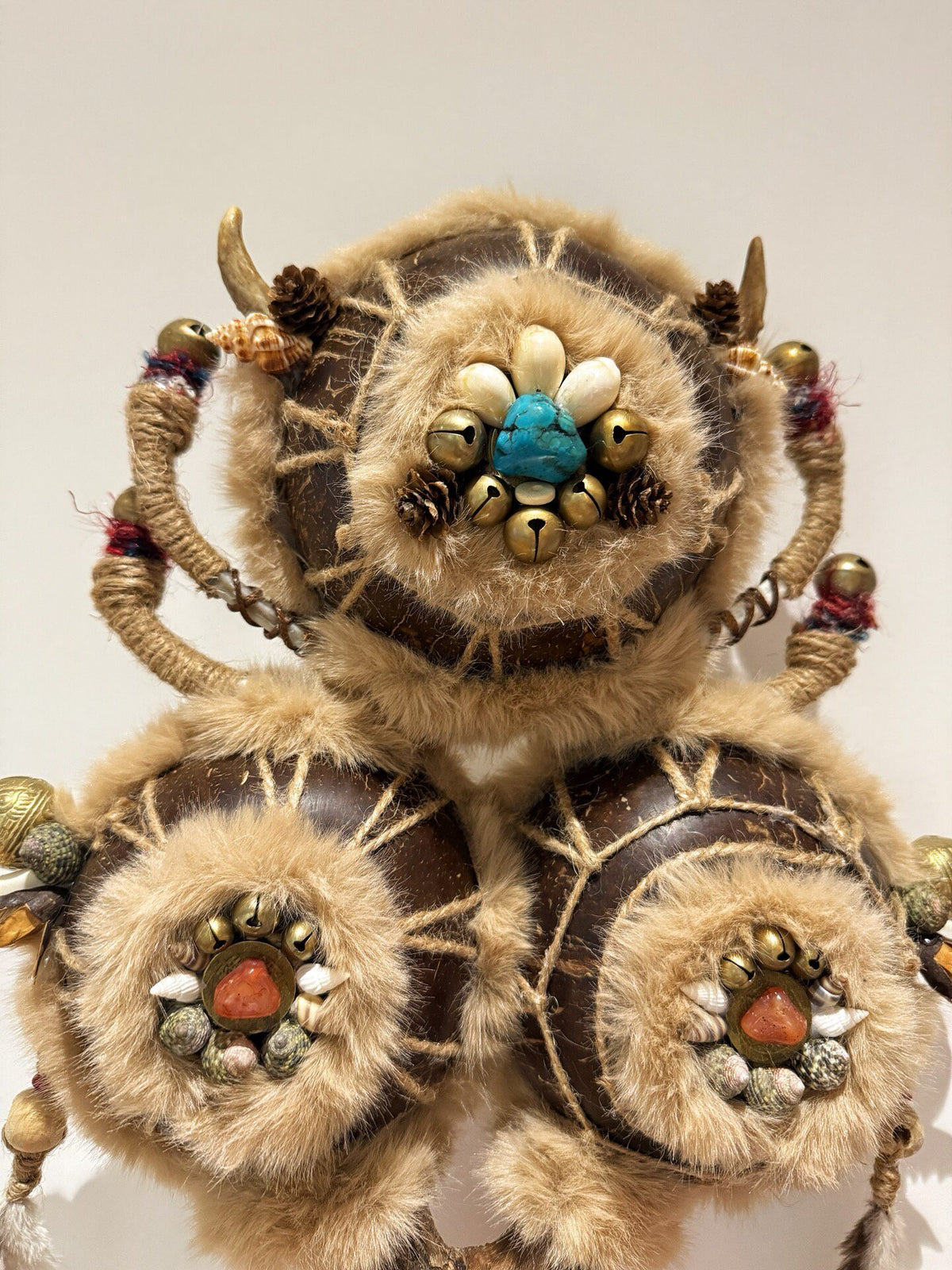 Witch Goat Skin Coconut Shell Shamanic Healing Drum