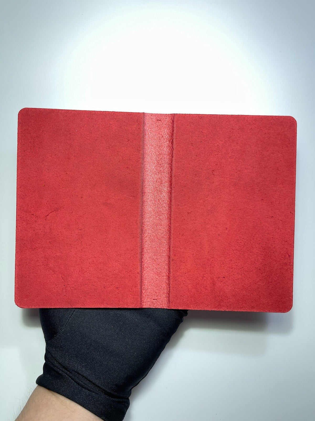 Handmade Red Leather Loose Leaf Notebook