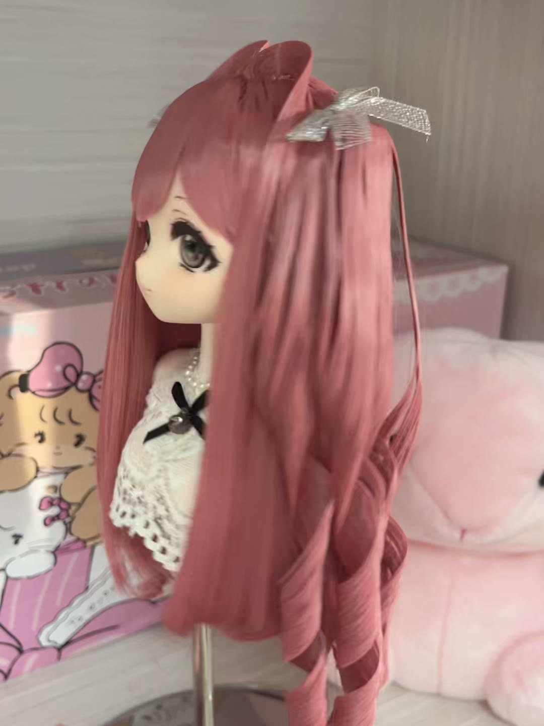 Doll Wig Dusty Rose Anime Style