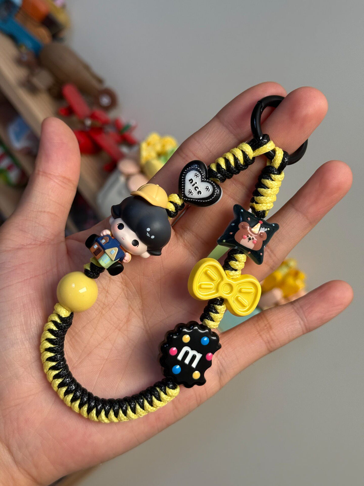 Dimoo Braided Cord Phone Strap Keychain