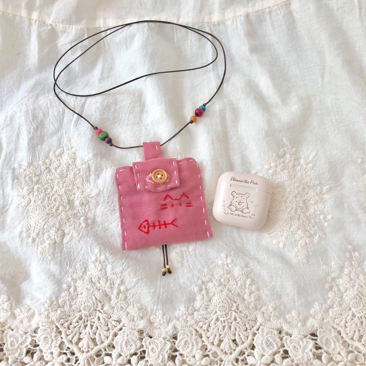 Dusty Pink Mini Storage Pouch