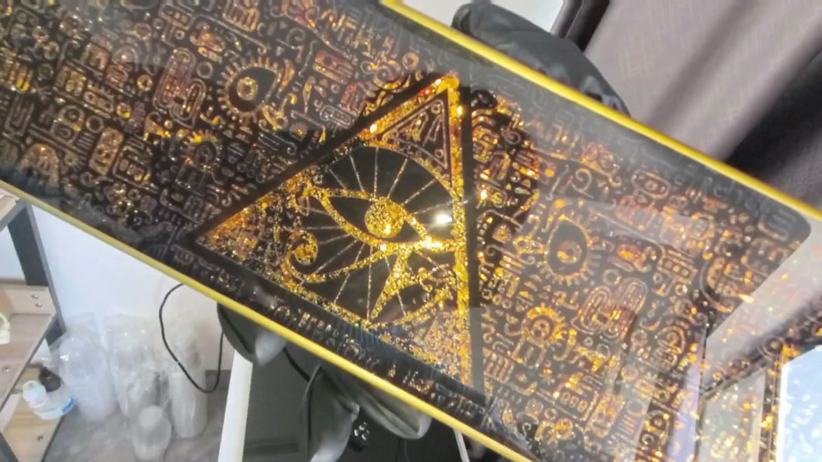 Egyptian Black Gold Keyboard Palm Rest
