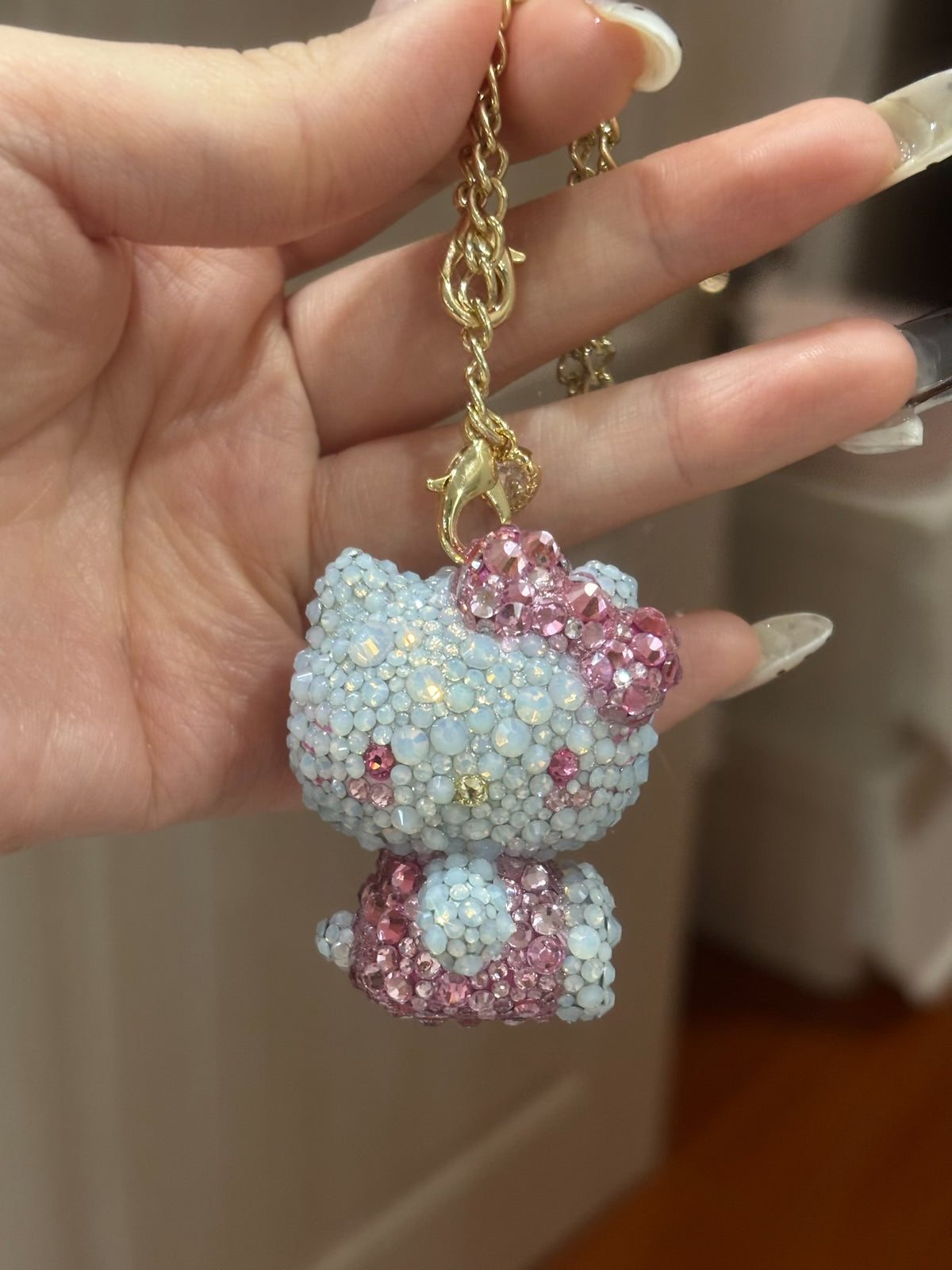 Rhinestone Hello Kitty Pendant Charm