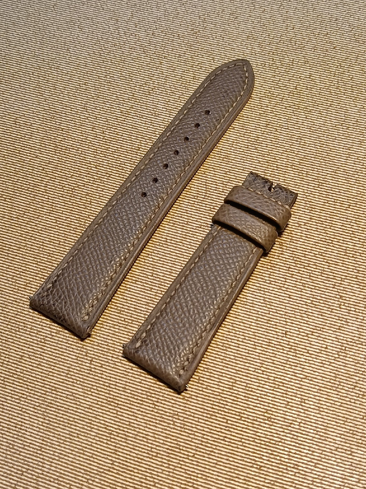 Handmade Leather Watch Strap Pebbled