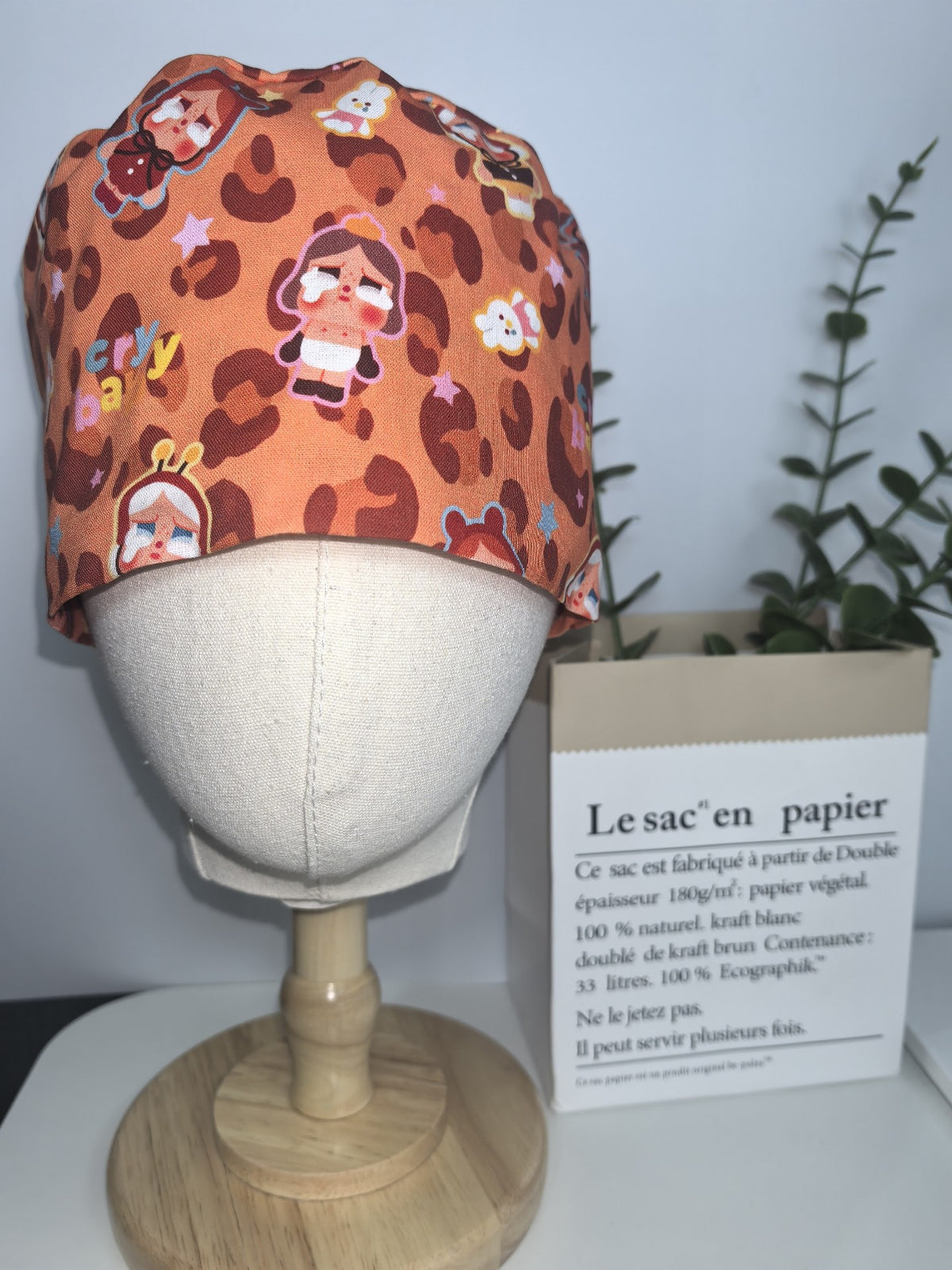 Leopard Print Cotton Surgical Cap