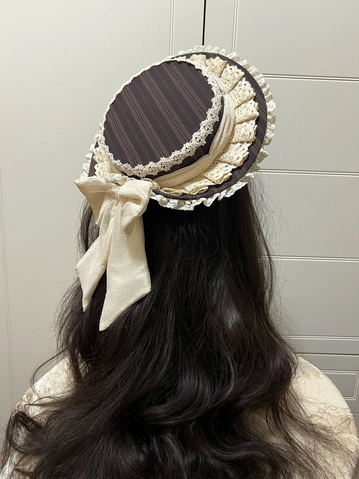 Lolita Style Amber Heart Flat Hat