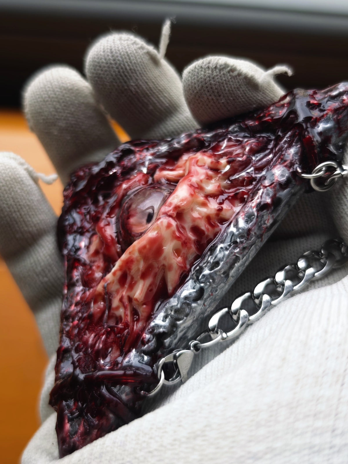 Cthulhu Eyeball Pendant Gothic Resin Necklace