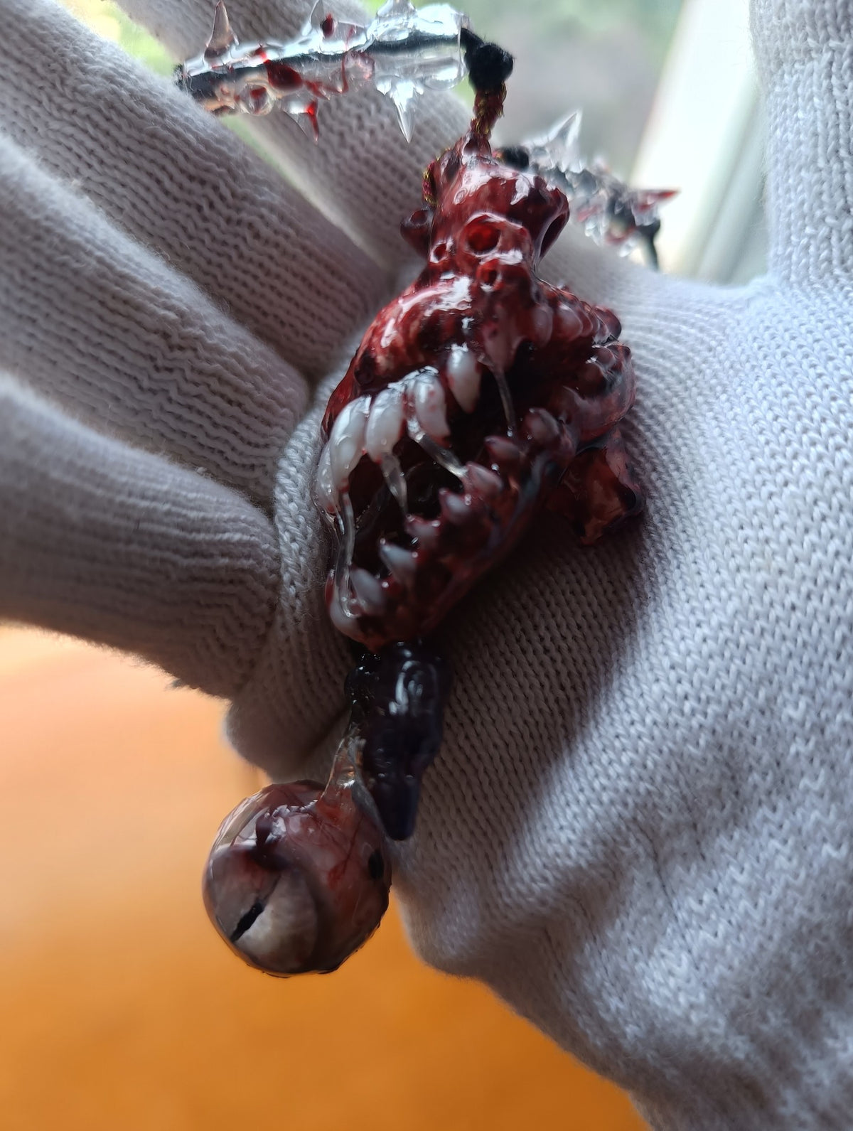 Cthulhu Abyss Tooth Pendant Resin Necklace