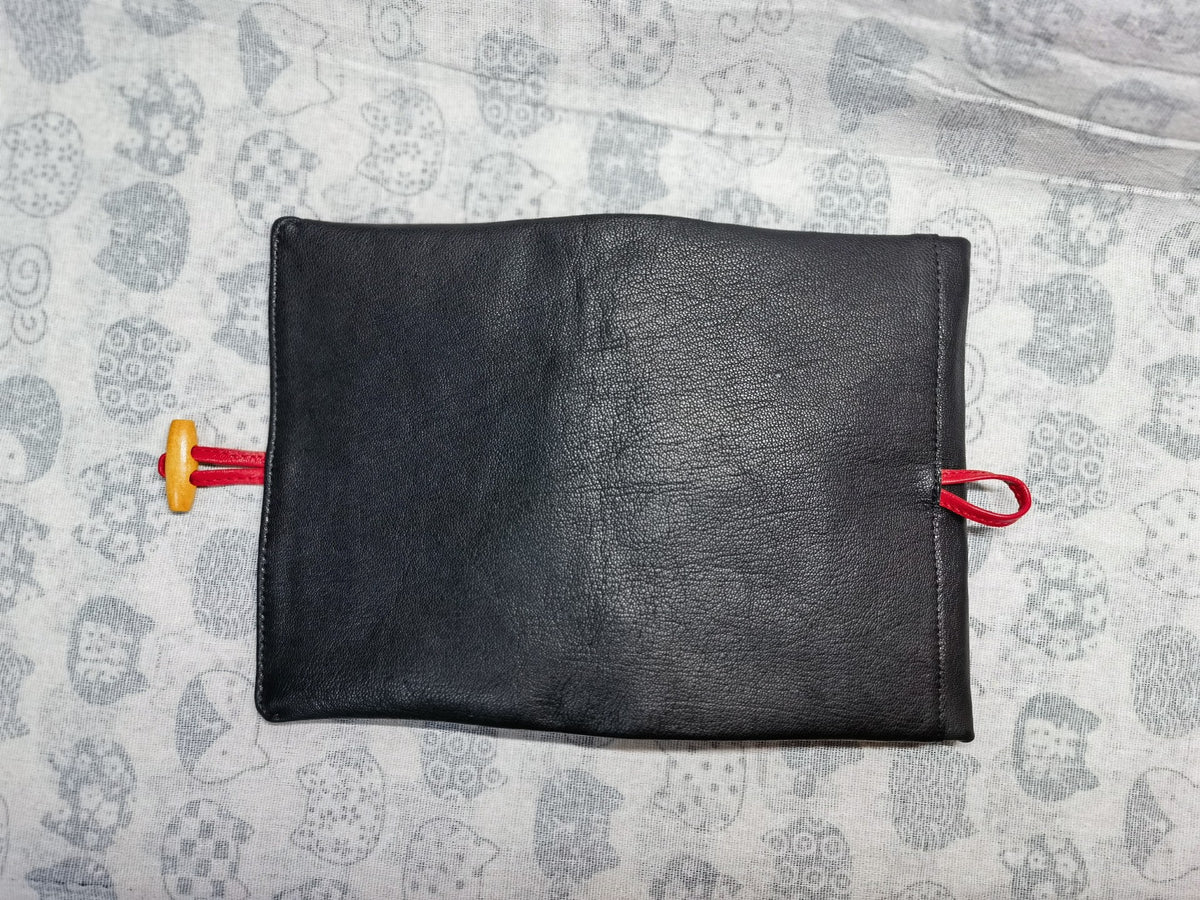 Black Goatskin A6 Binder Notebook Cover
