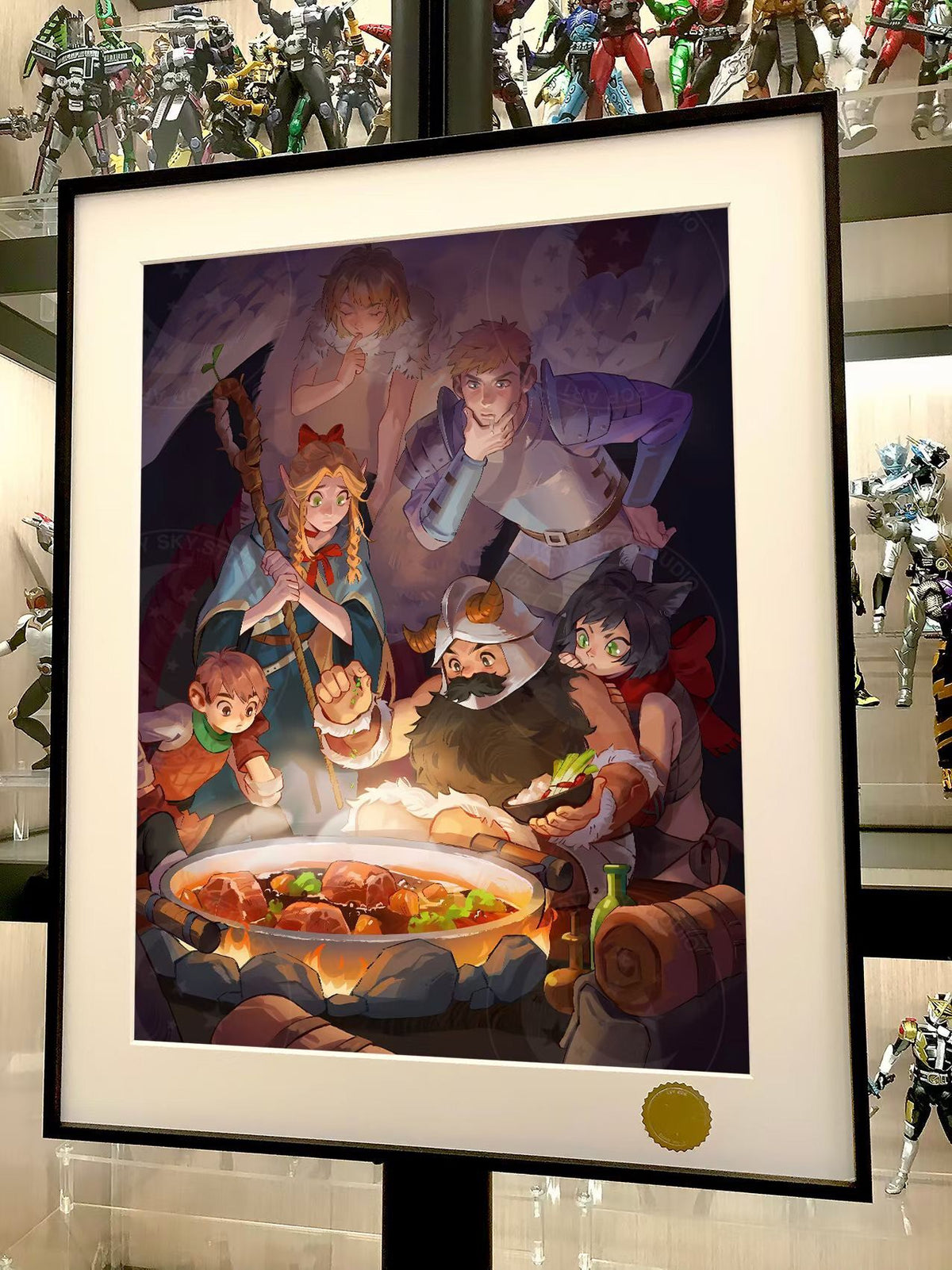 Framed Anime Art Print A3 Size