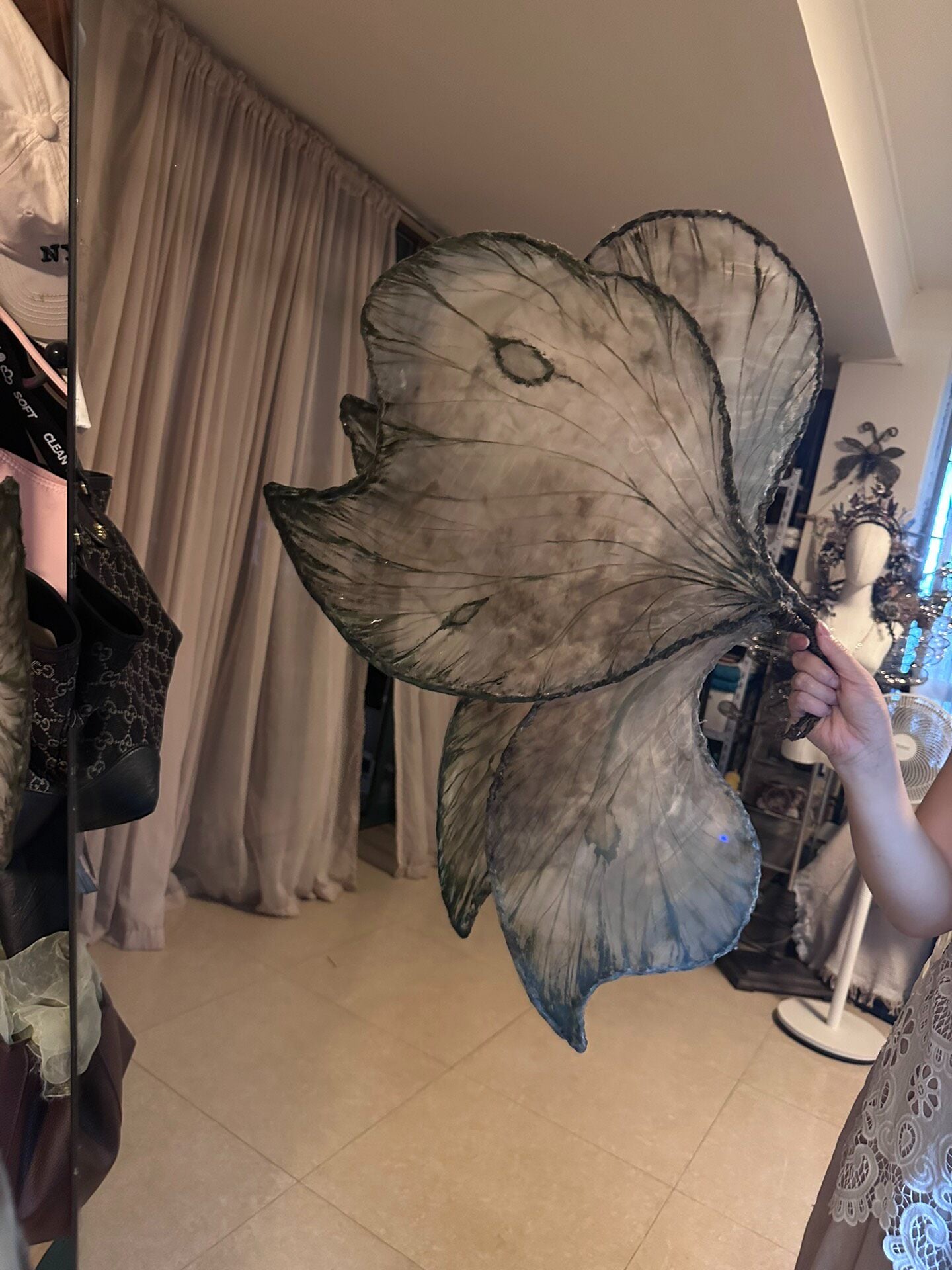 Hand-Painted Organza Butterfly Wing Back Accessories