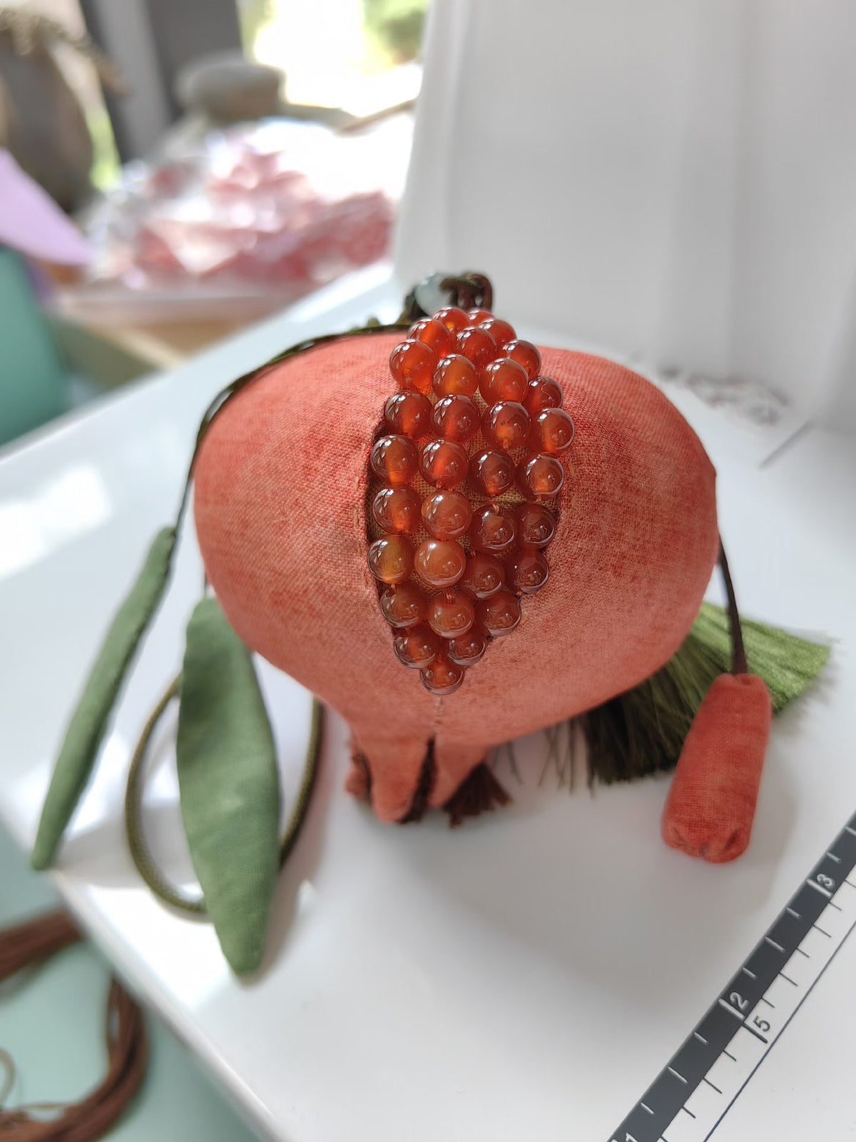 Handmade Pomegranate Sachet Bag Charm