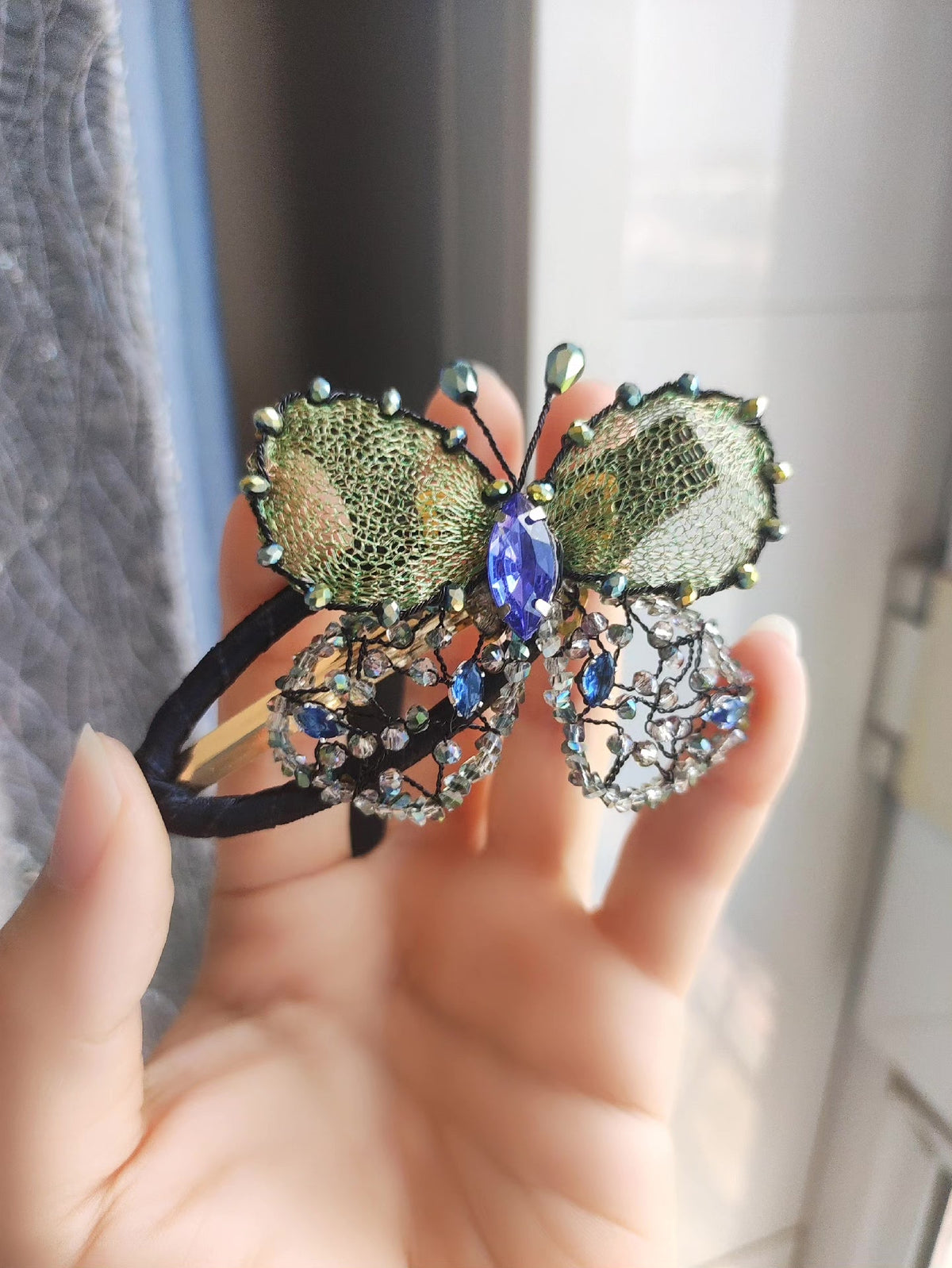 Butterfly Duckbill Clip Copper Wire Mesh