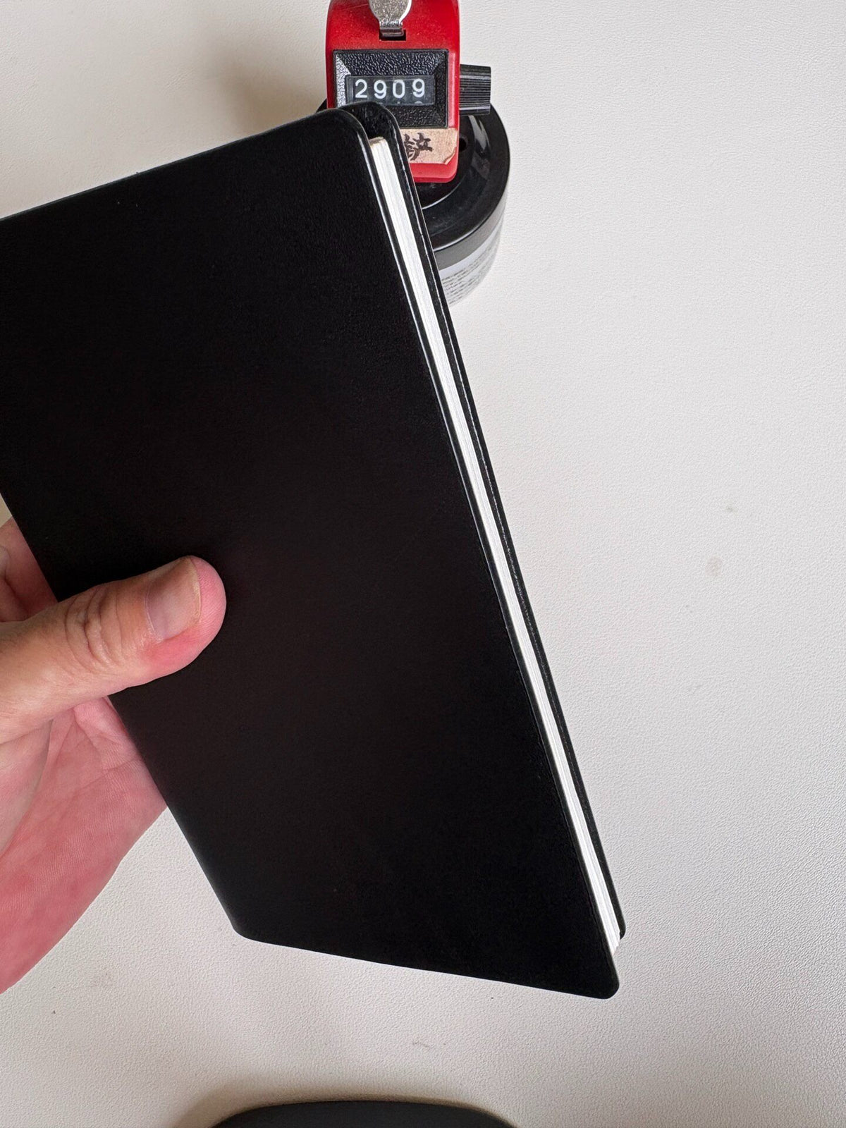 Black A6 Leather Binder Six Rings