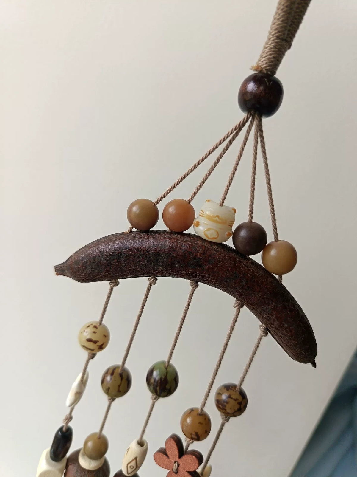 Handcrafted Seed Shell Wind Chime Ornament