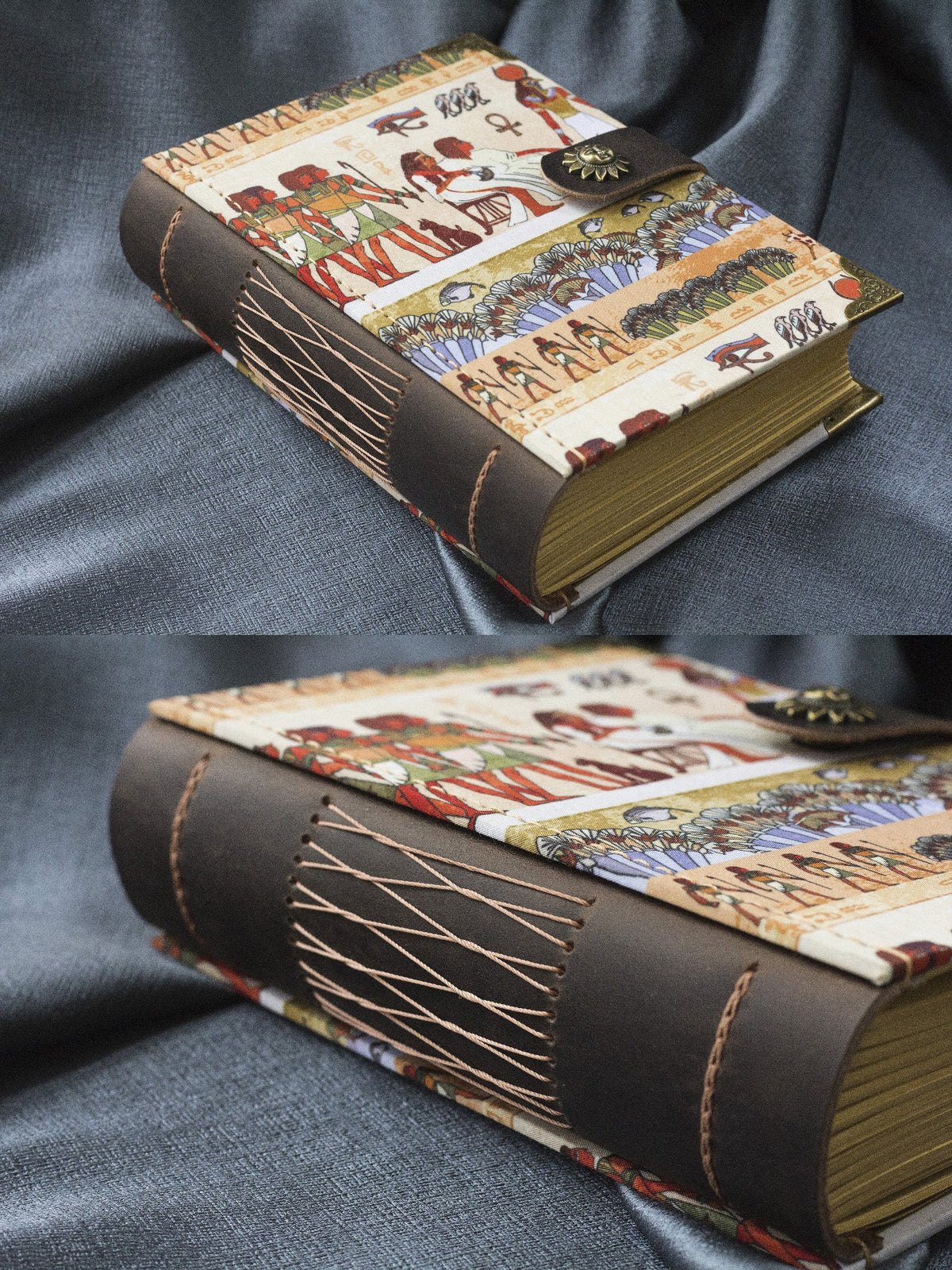 Ancient Egyptian Journal with Leather Spine