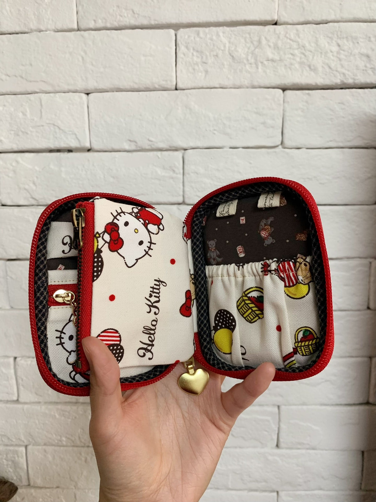 Hello Kitty Canvas Zip Pouch