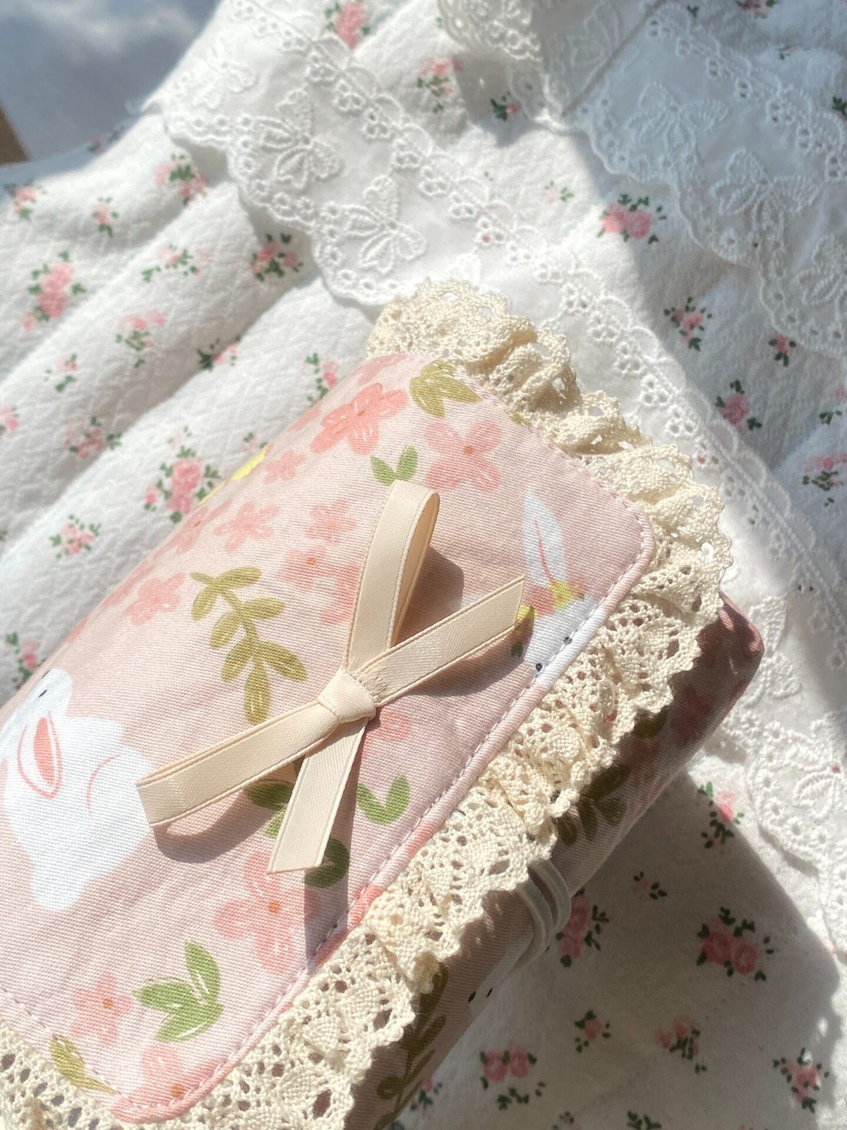 Pink Rabbit Camera Bag Dual Compartment