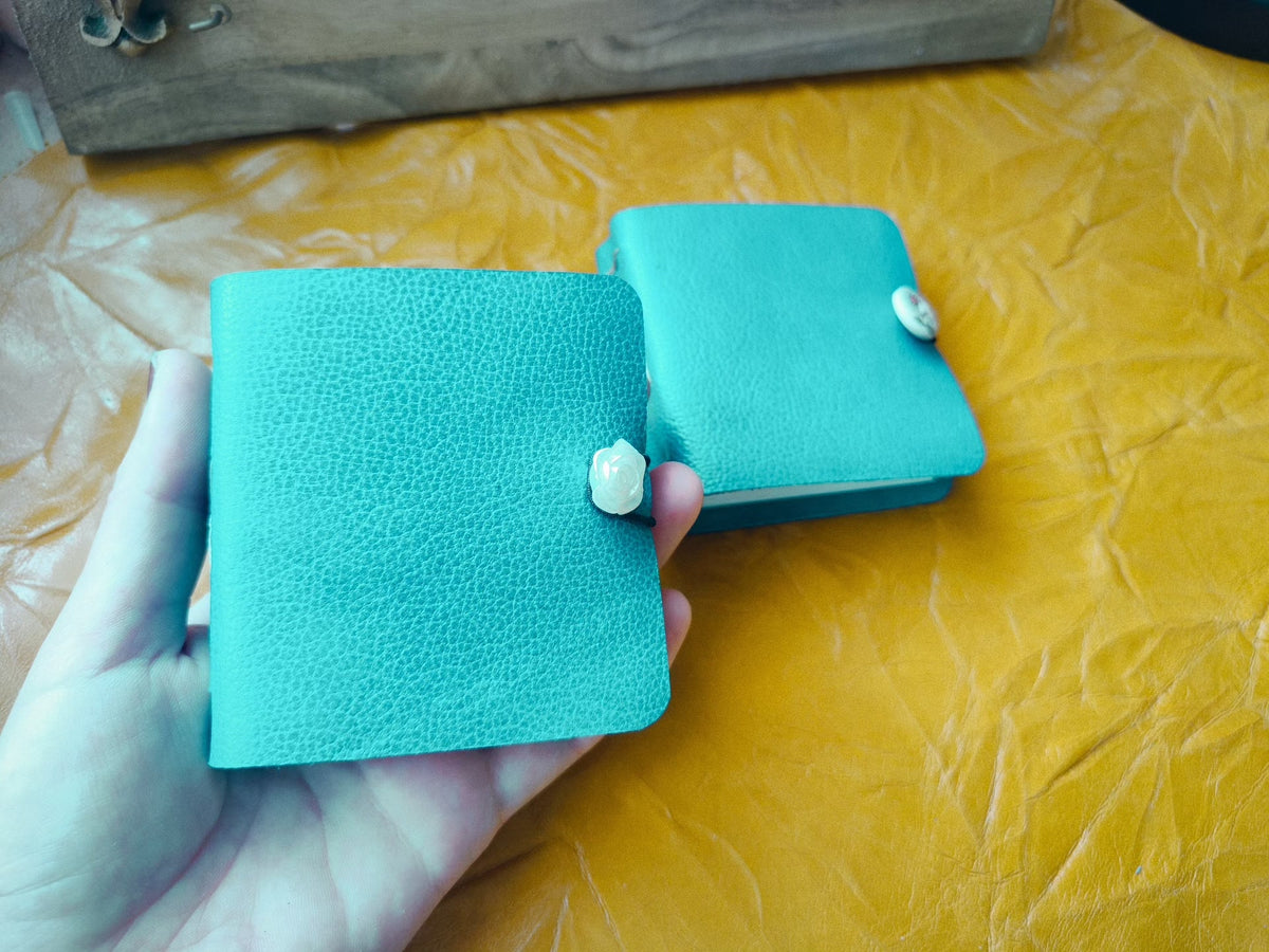 Handmade Cowhide Leather Journal Teal