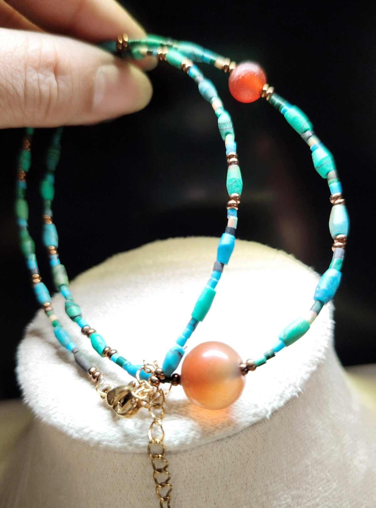 Collana da Girocolare in Turchese Afghghano