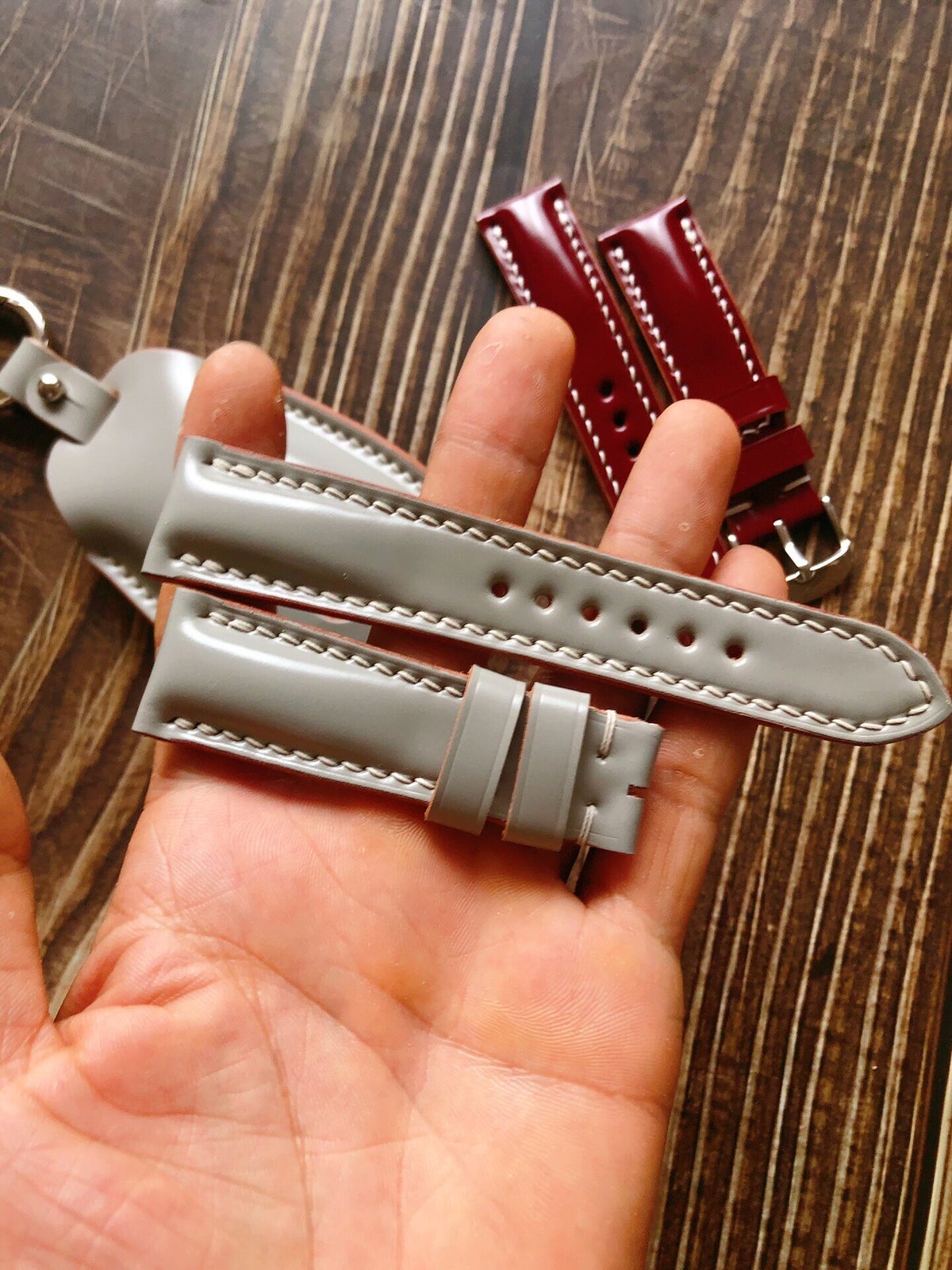 Custom Cordovan Leather Watch Strap