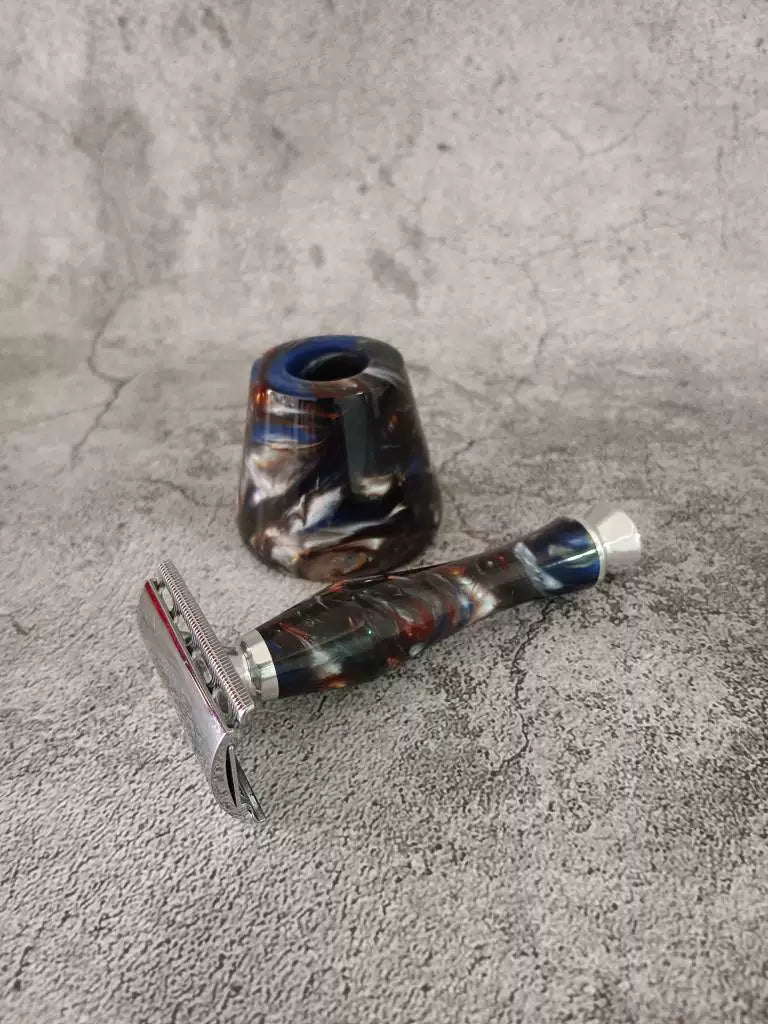 Double Edge Safety Razor Alumilite Handle
